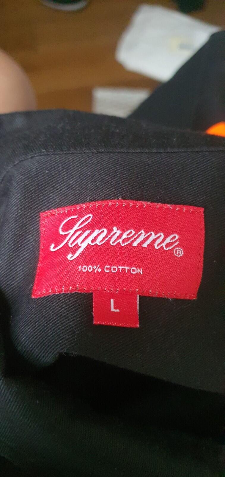 FW14 Supreme Hi-Vis Work Shirt Black Size L