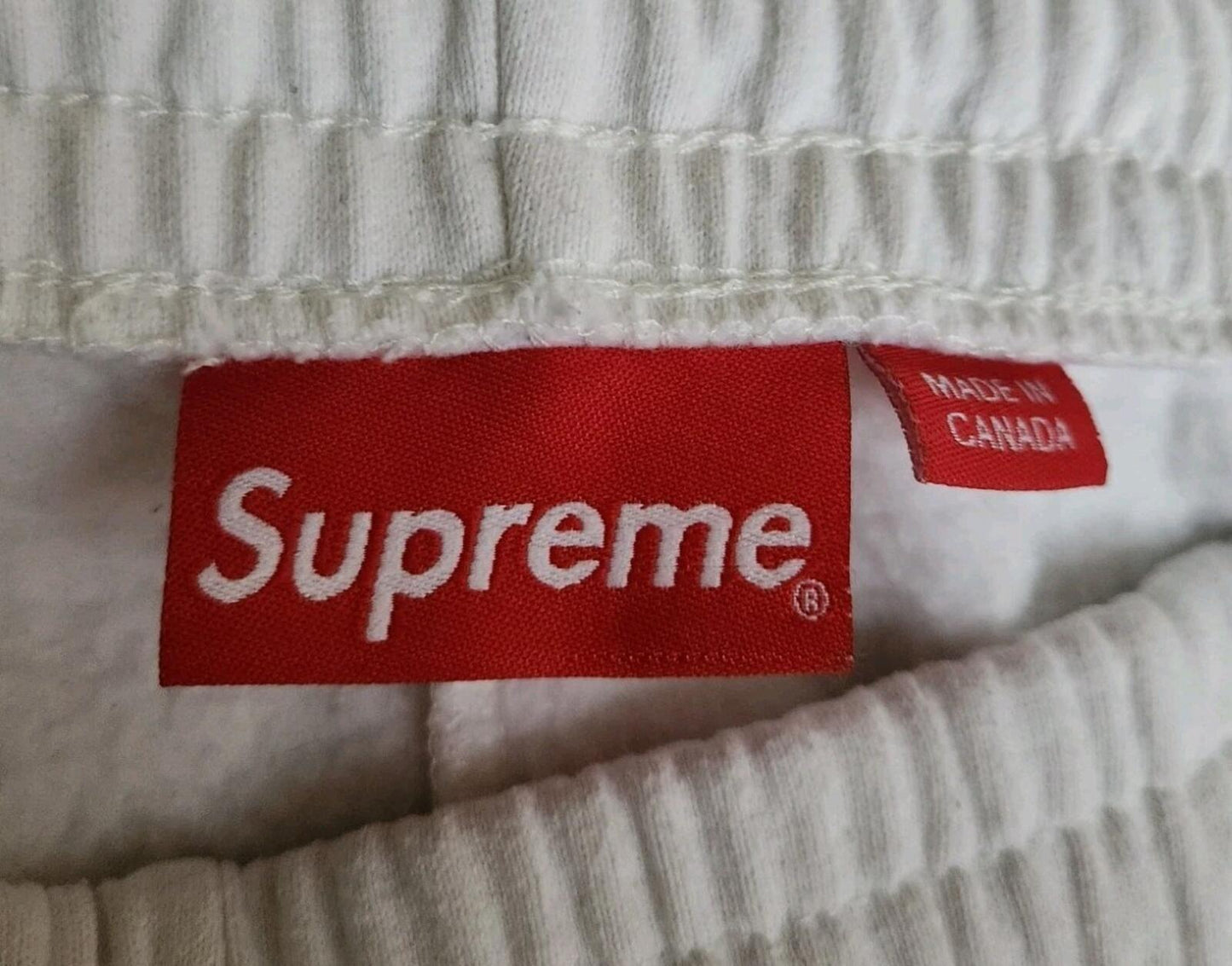 SS23 Supreme Small Box Baggy Cargo Shorts talla XL pantalón corto de chándal blanco