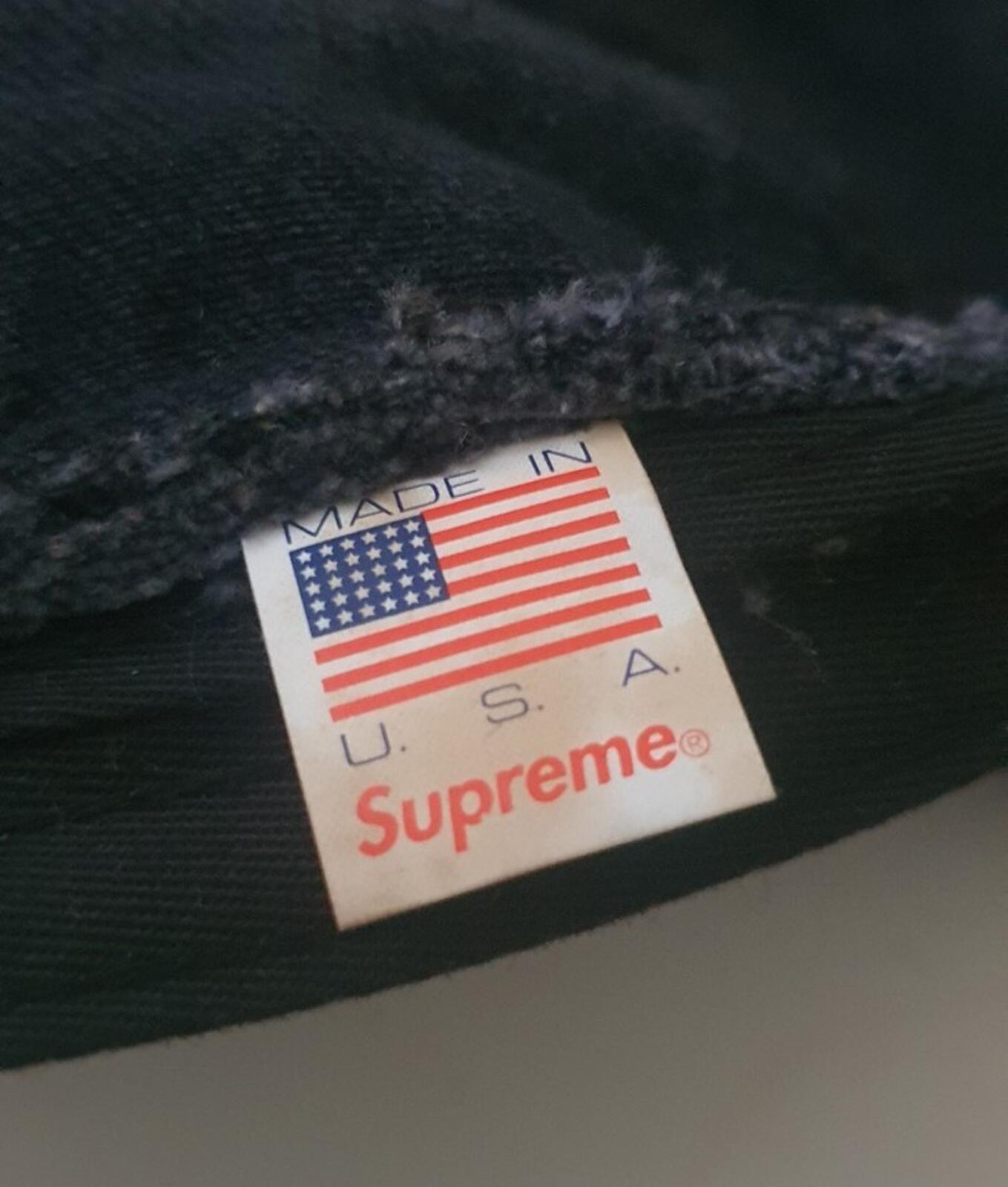 SS19 Supreme Zip Twill Crusher Hat Black Size M/L