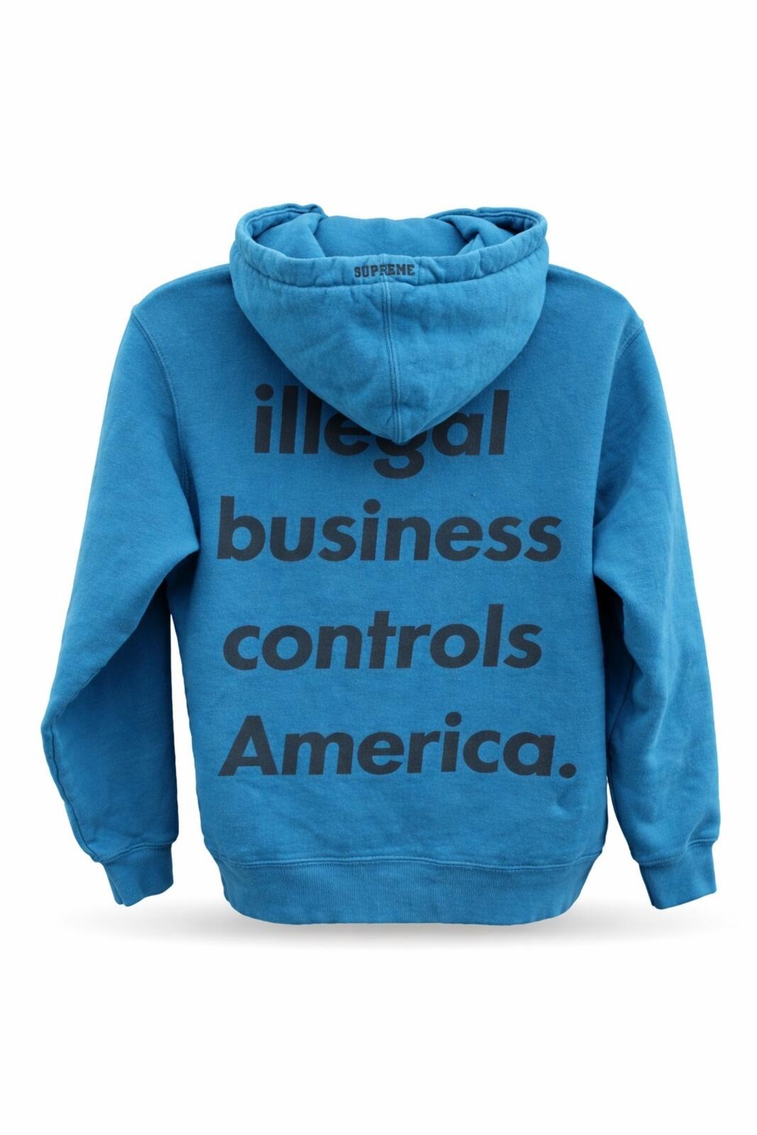 SS18 Supreme Illegal Business Controls America hooded sweatshirt M IBCA hoodie