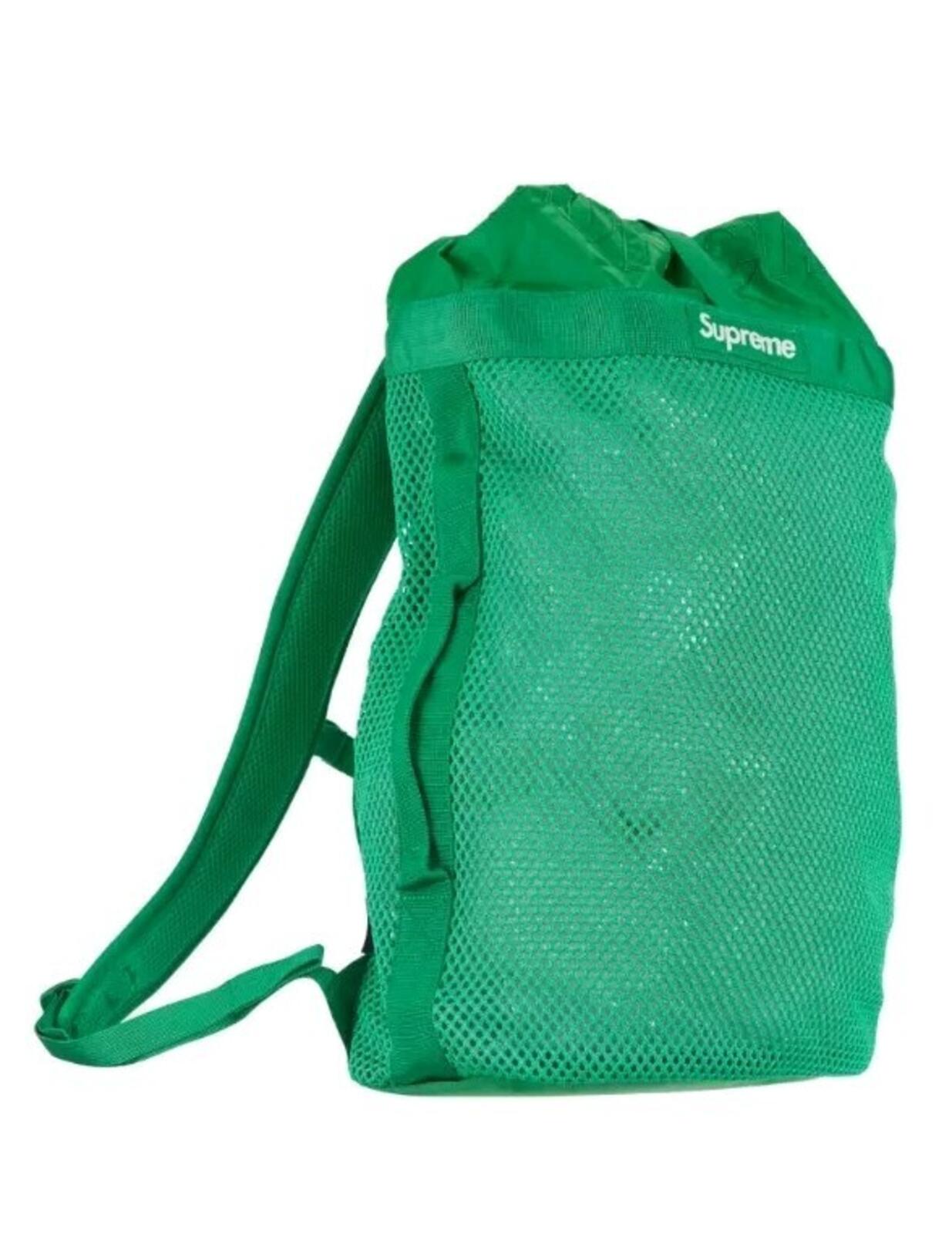 SS23 Supreme Mesh Rucksack Grün Tasche 21L Neu mit Etikett