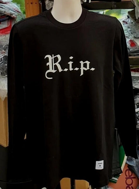 FW16 Supreme R.I.P L/S Top M medium black long sleeve tee t-shirt Worn 1x