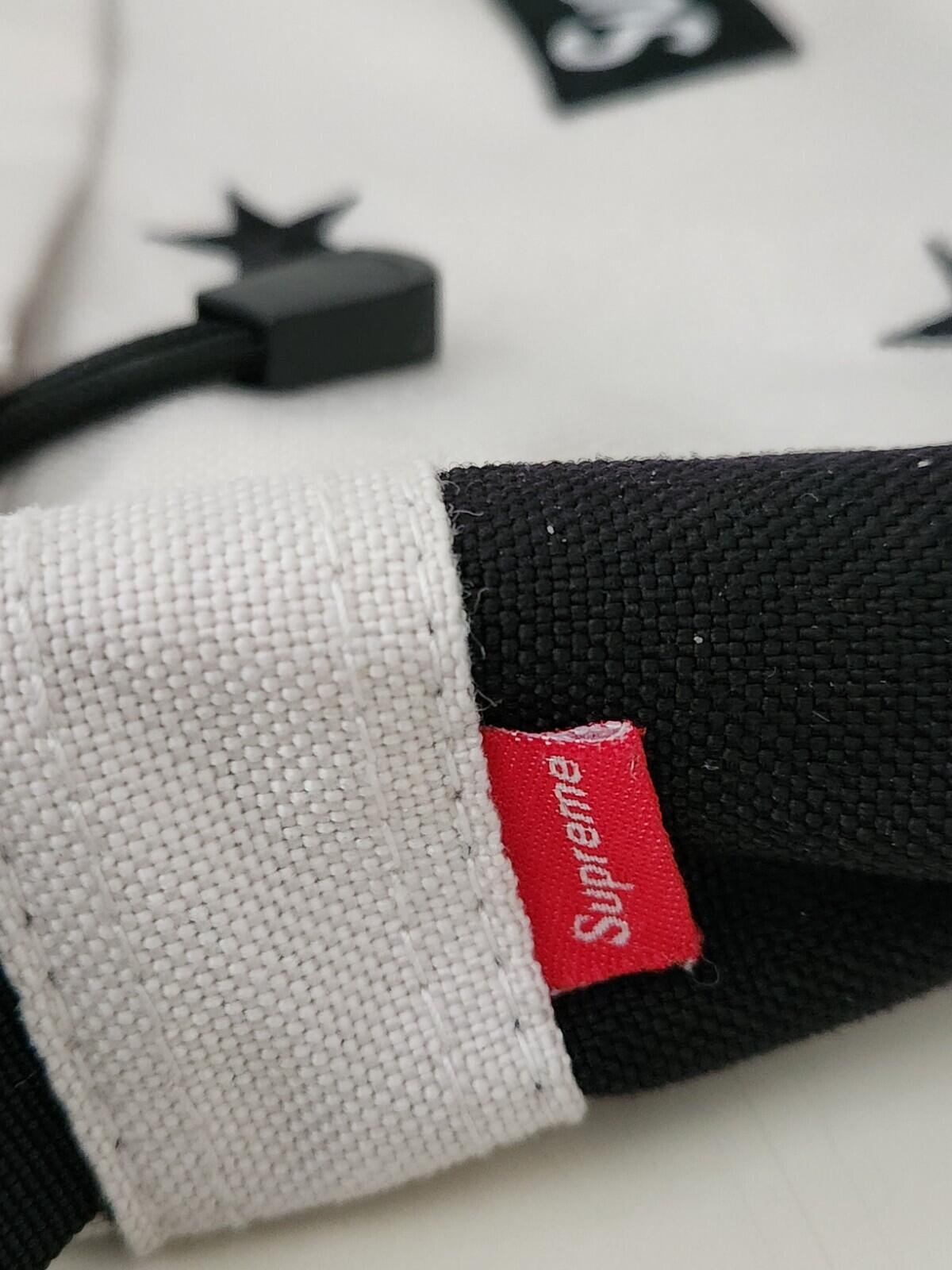 FW13 Supreme Embroidered Stars Shoulder Bag White