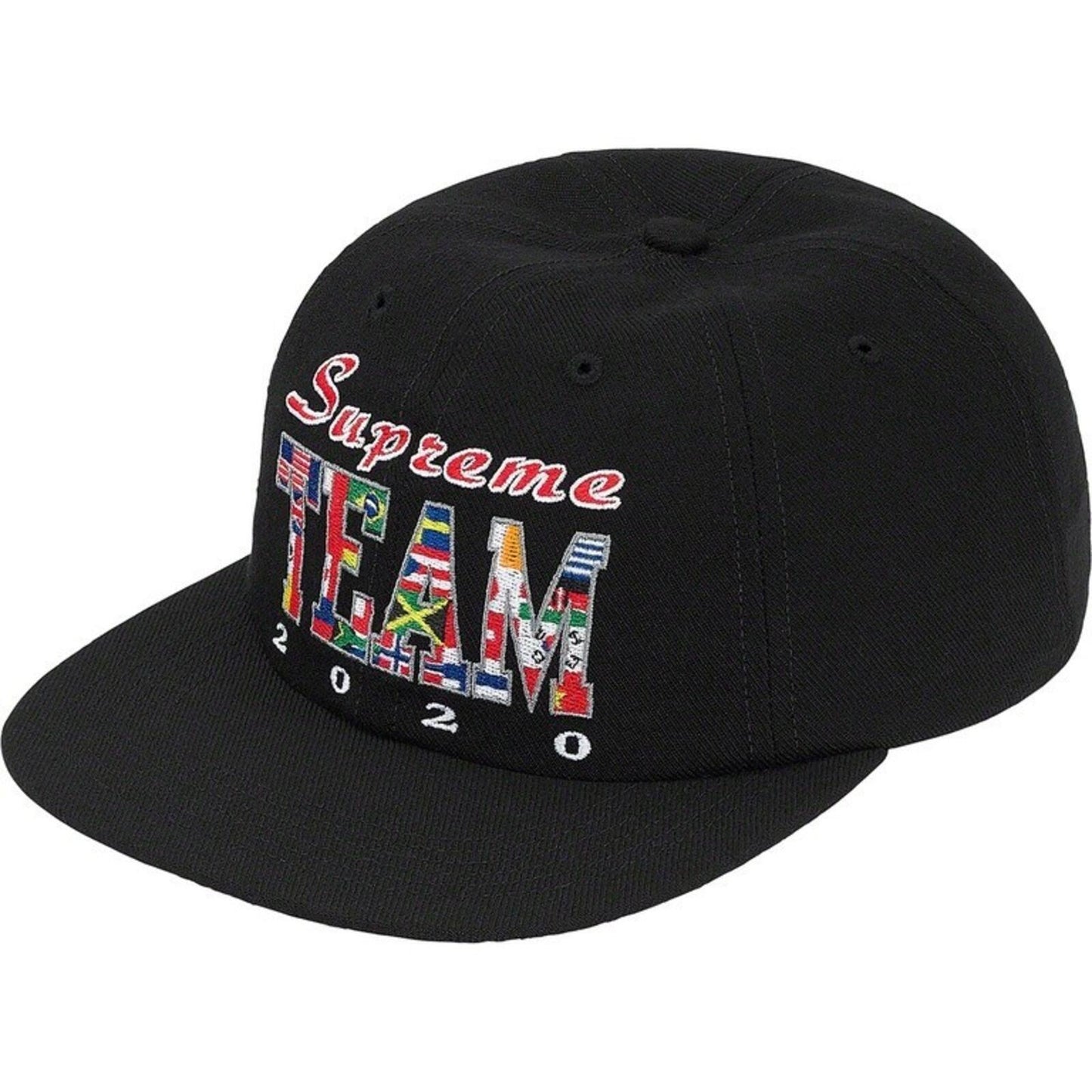 SS20 Supreme Supreme Team 6-panel Cap Black