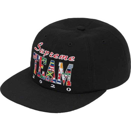 SS20 Supreme Supreme Team 6-panel Cap Black