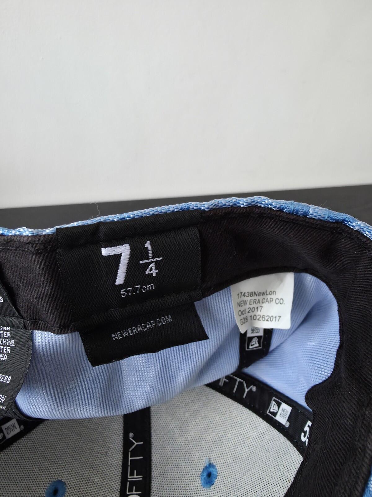 SS18 Supreme Monogram Box Logo New Era Light Blue Size 7 1/2 $ Dollar