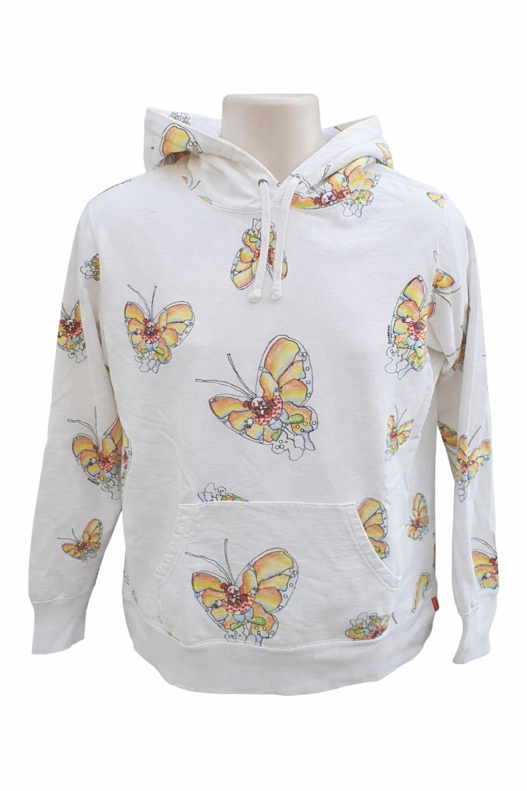 SS16 Supreme Gonz Butterfly Hooded Sweatshirt White Size S Mark Gonzales Gonz