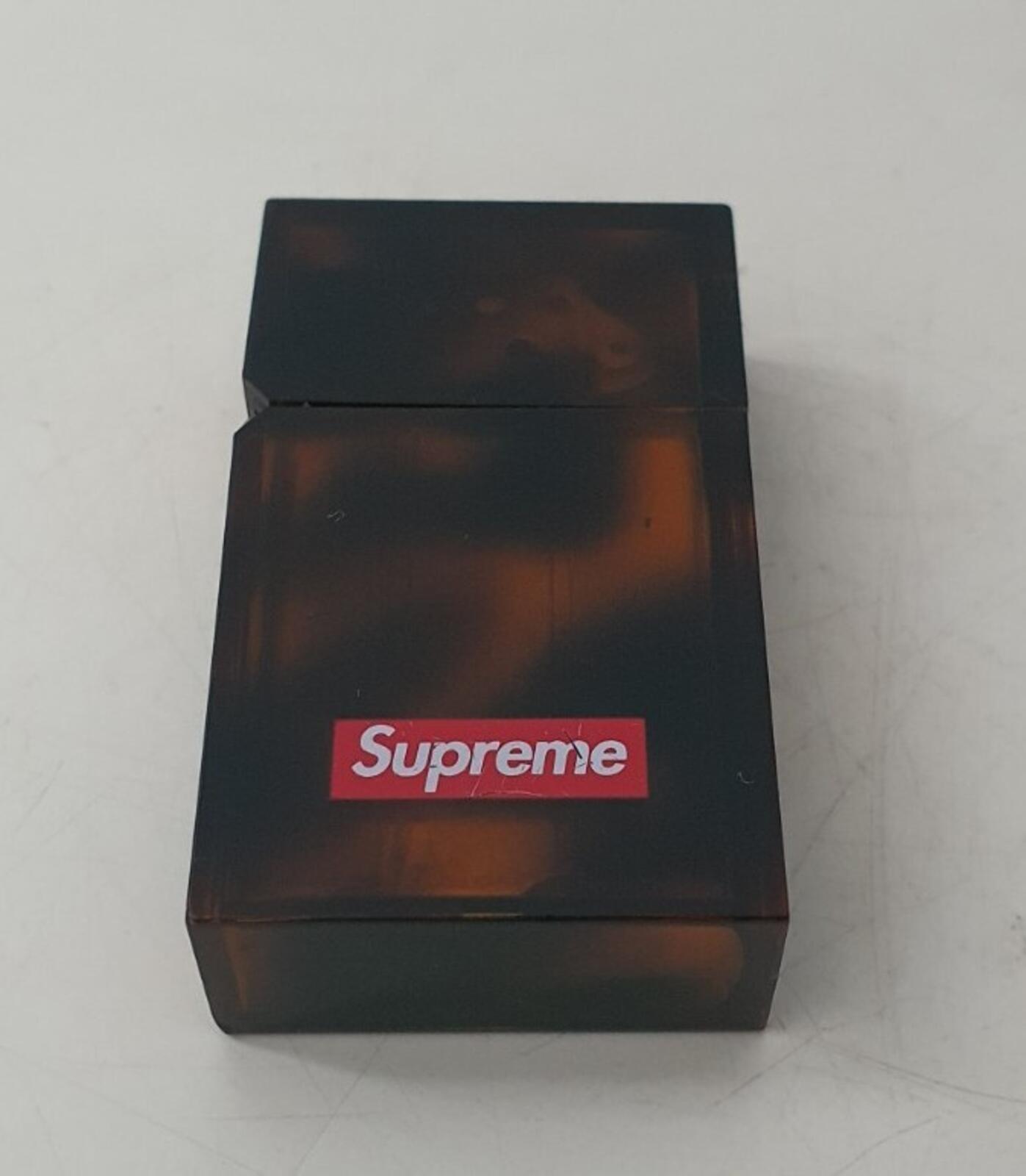FW19 Supreme Tsubota Pearl Hard Edge lighter tortoise brown