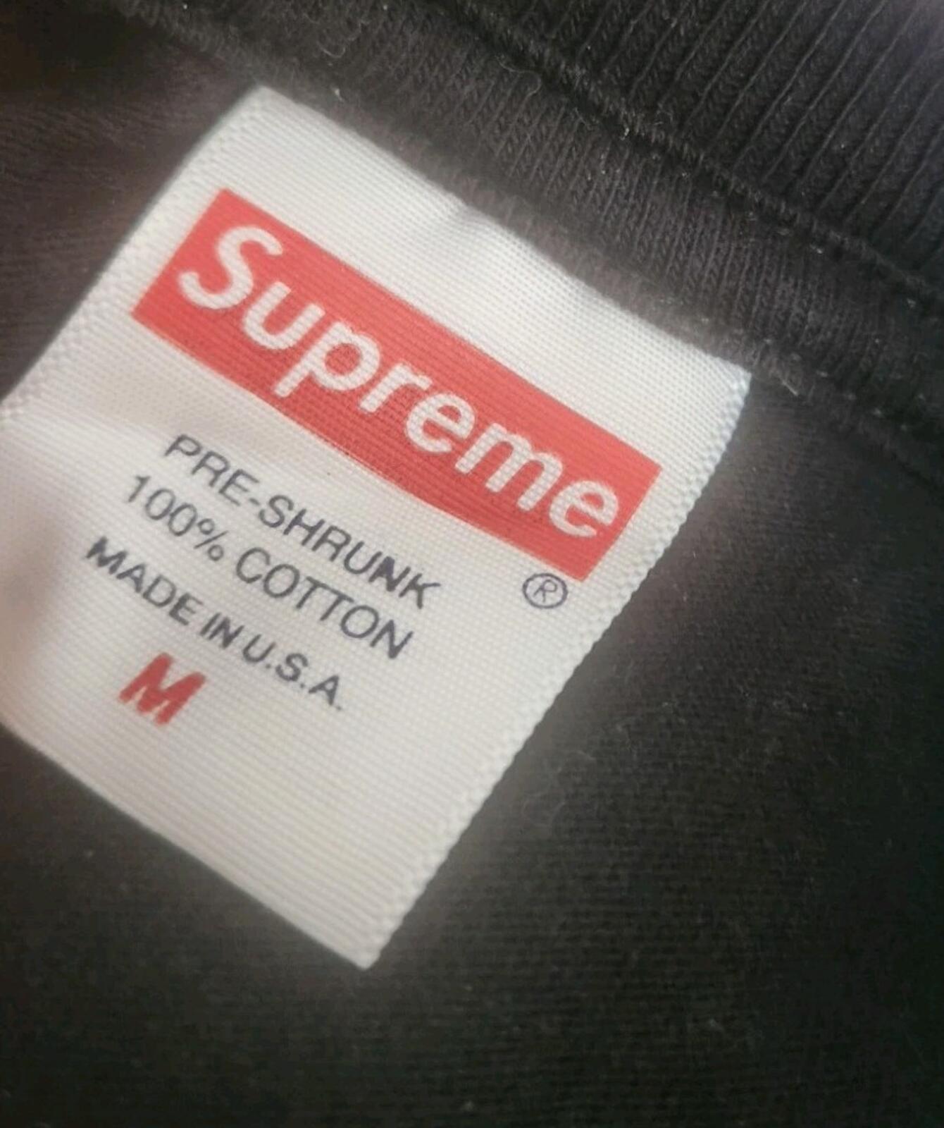 SS24 Supreme Patchwork T-Shirt M Medium Schwarz T-Shirt Artwork von Shaun Crawford