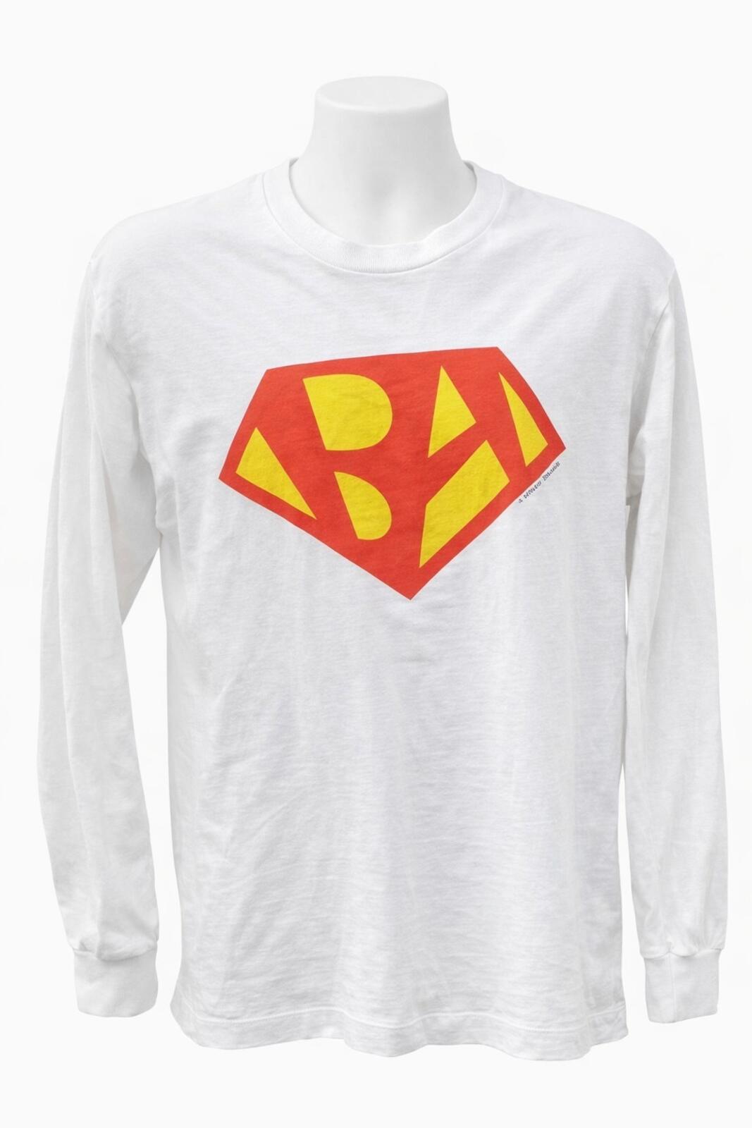 A BATHING APE MAN Longsleeve Tee L/S Tee White Size L BAPE