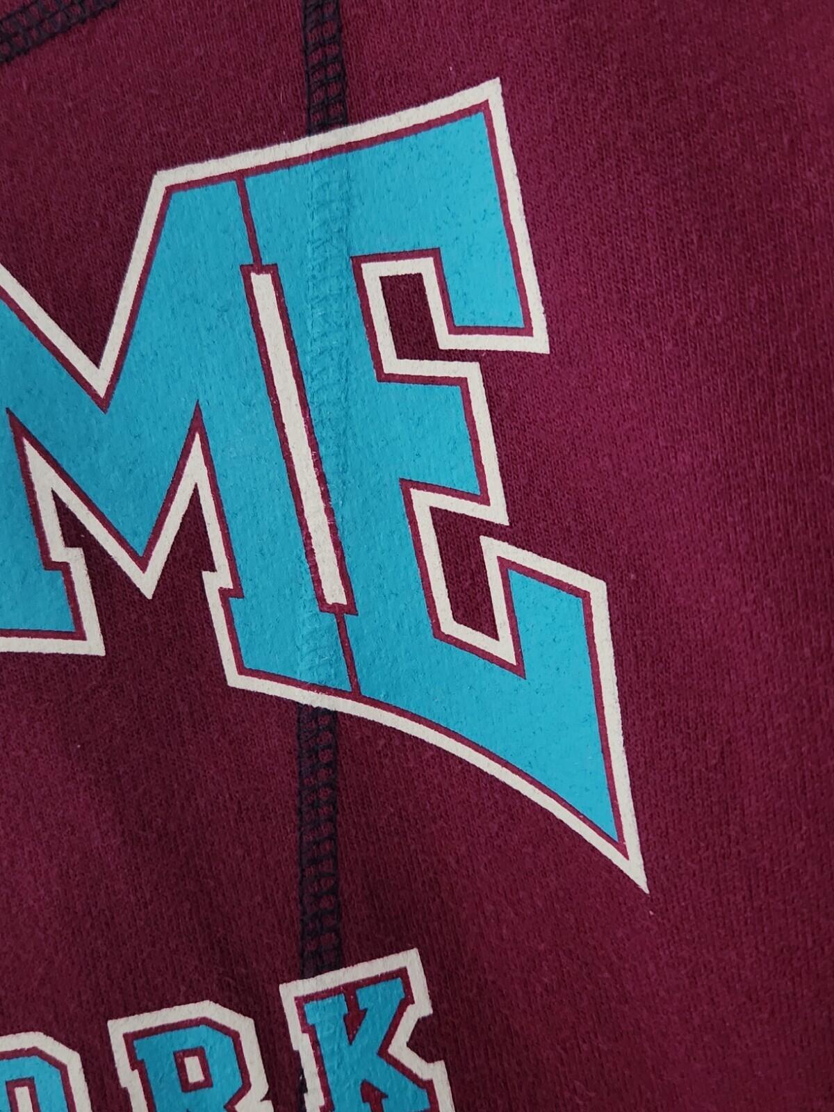 SS07 Supreme College Pullover hooded sweatshirt M Medium Violet hoodie vintage