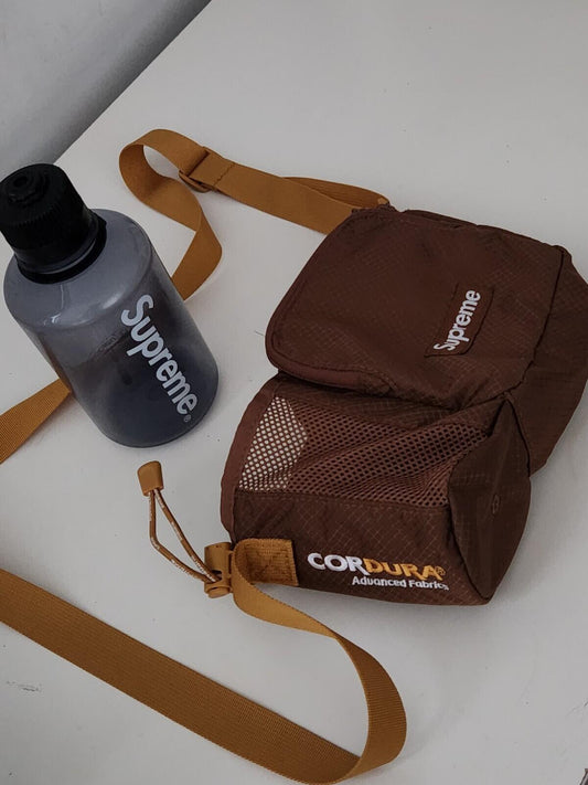 SS22 Supreme bolso de mano Marrón hombro resistente al agua Botella Nalgene 500ml