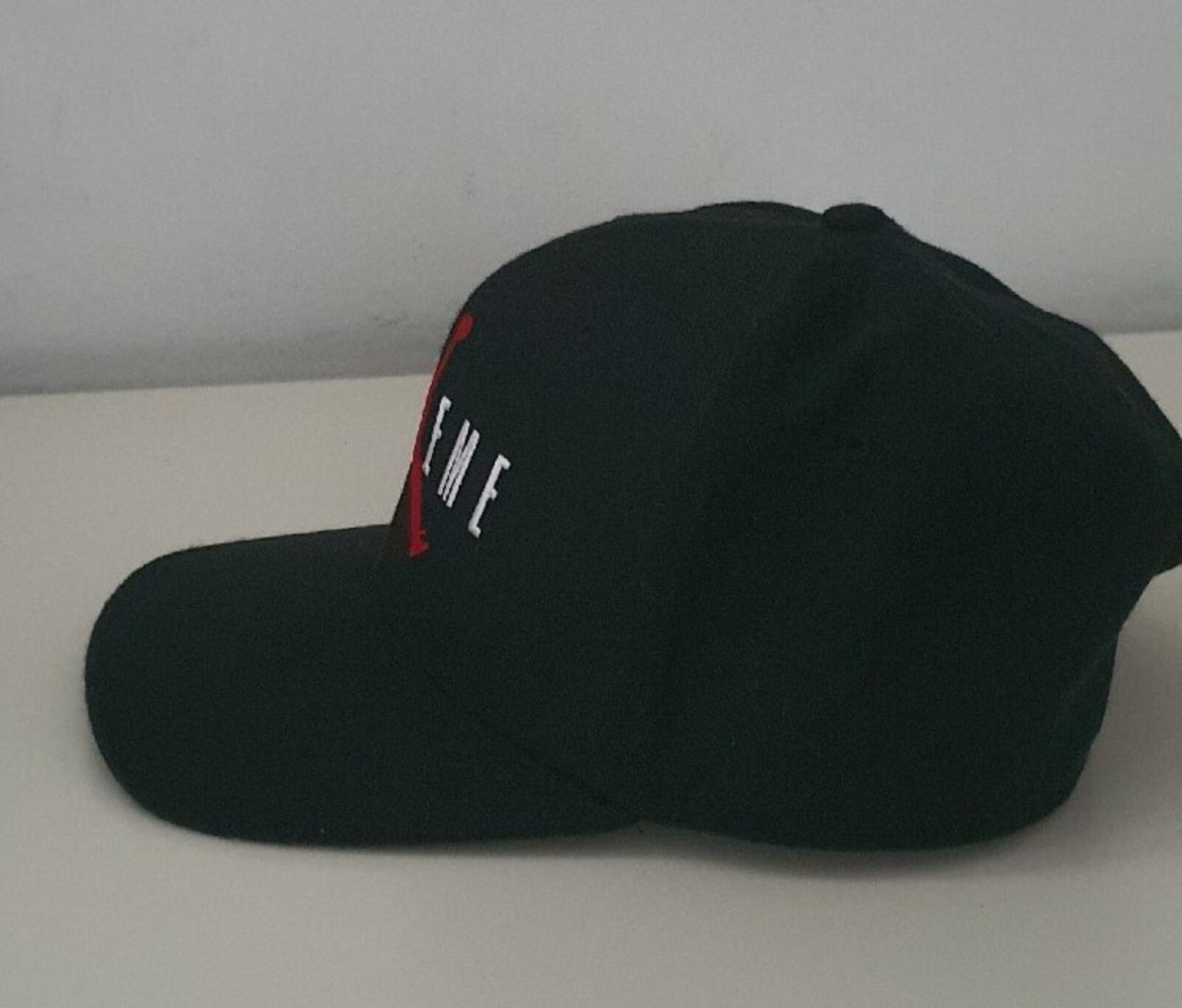 FW15 Supreme x Jordan black 6-Panel cap Jumpman hat Rare