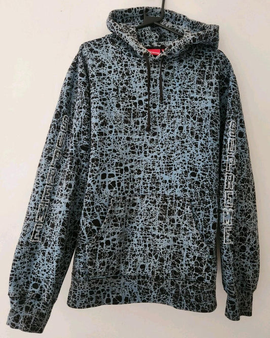 Sudadera con capucha Supreme Marble SS19 talla XL azul