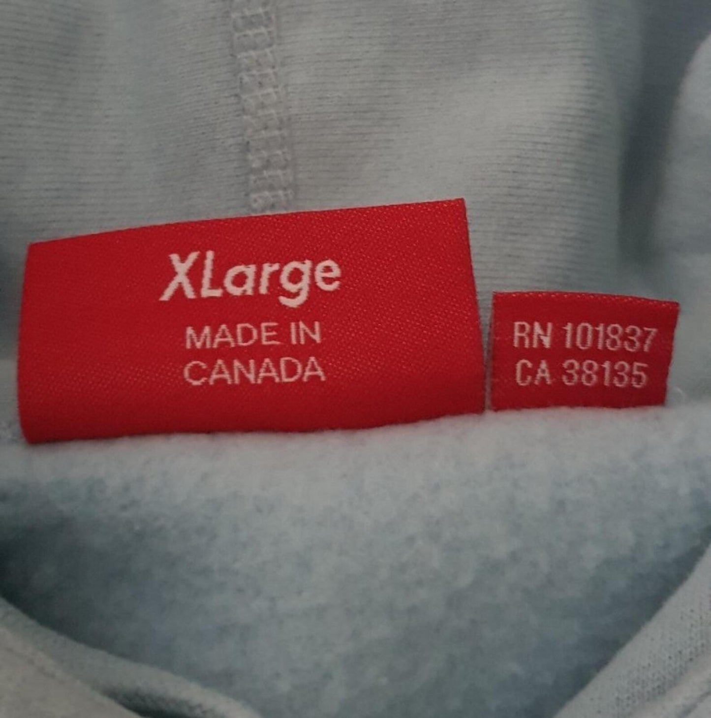 SS22 Supreme Lace Hooded Sweatshirt Light Blue Size XL