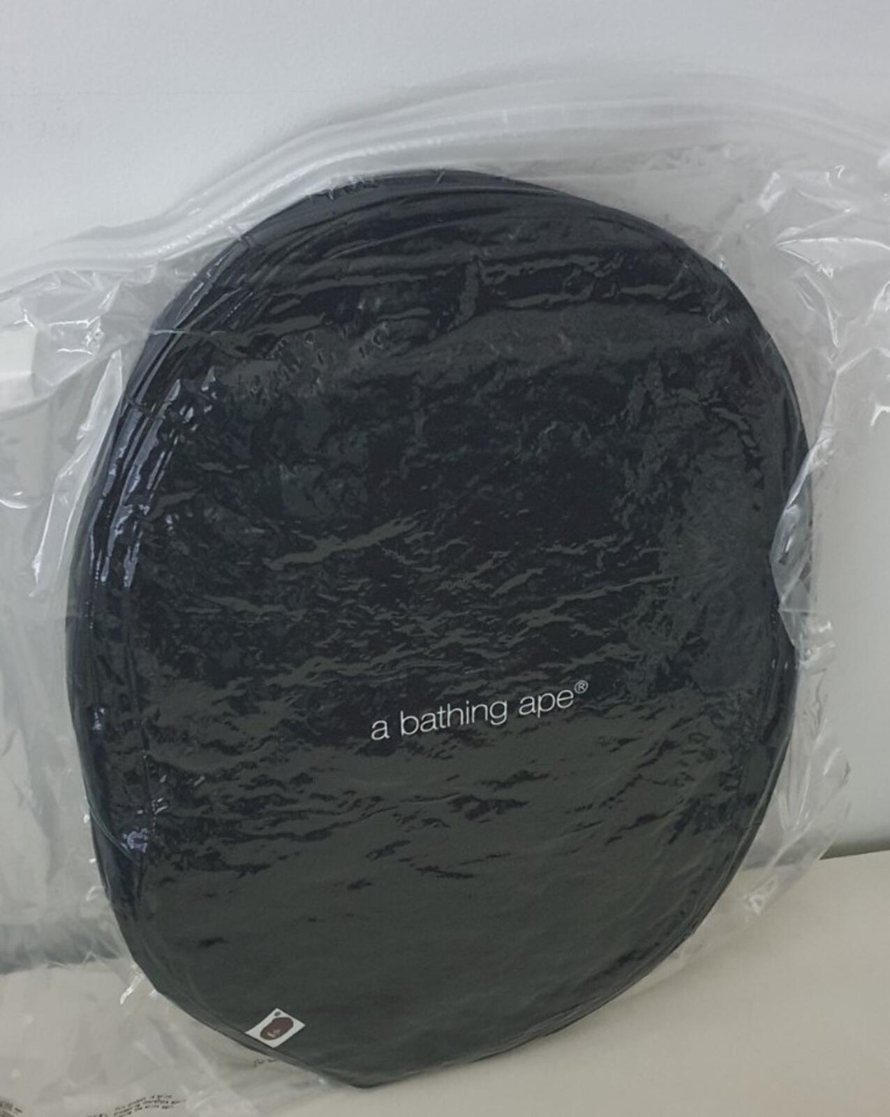 A BATHING APE ape head cushion Pillow brown 46 cm x 36 cm cotton BAPE Accessory