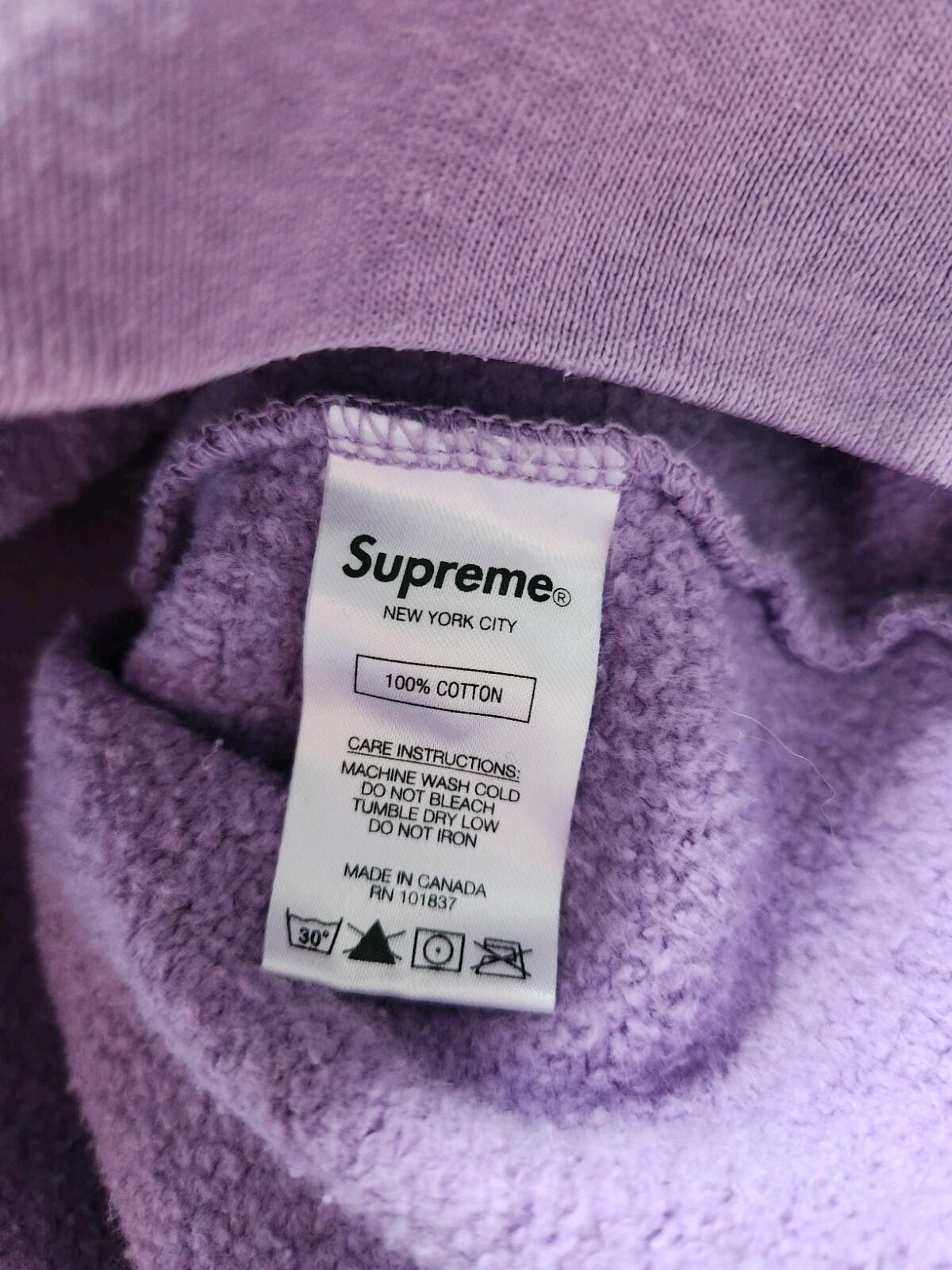 SS20 Supreme Tonal Webbing Hooded Sweatshirt Size L Large Violet Hoodie