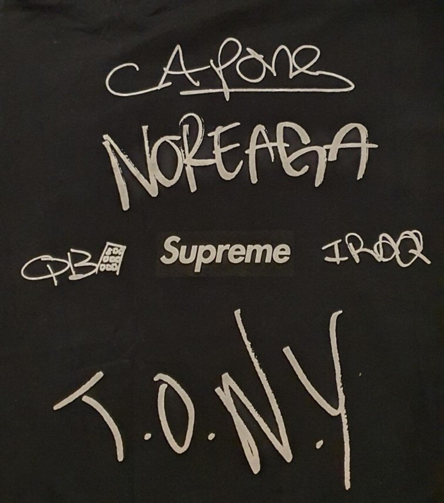 FW16 Supreme The War Report Tee M Medium black T-shirt Capone-N-Noreaga CNN