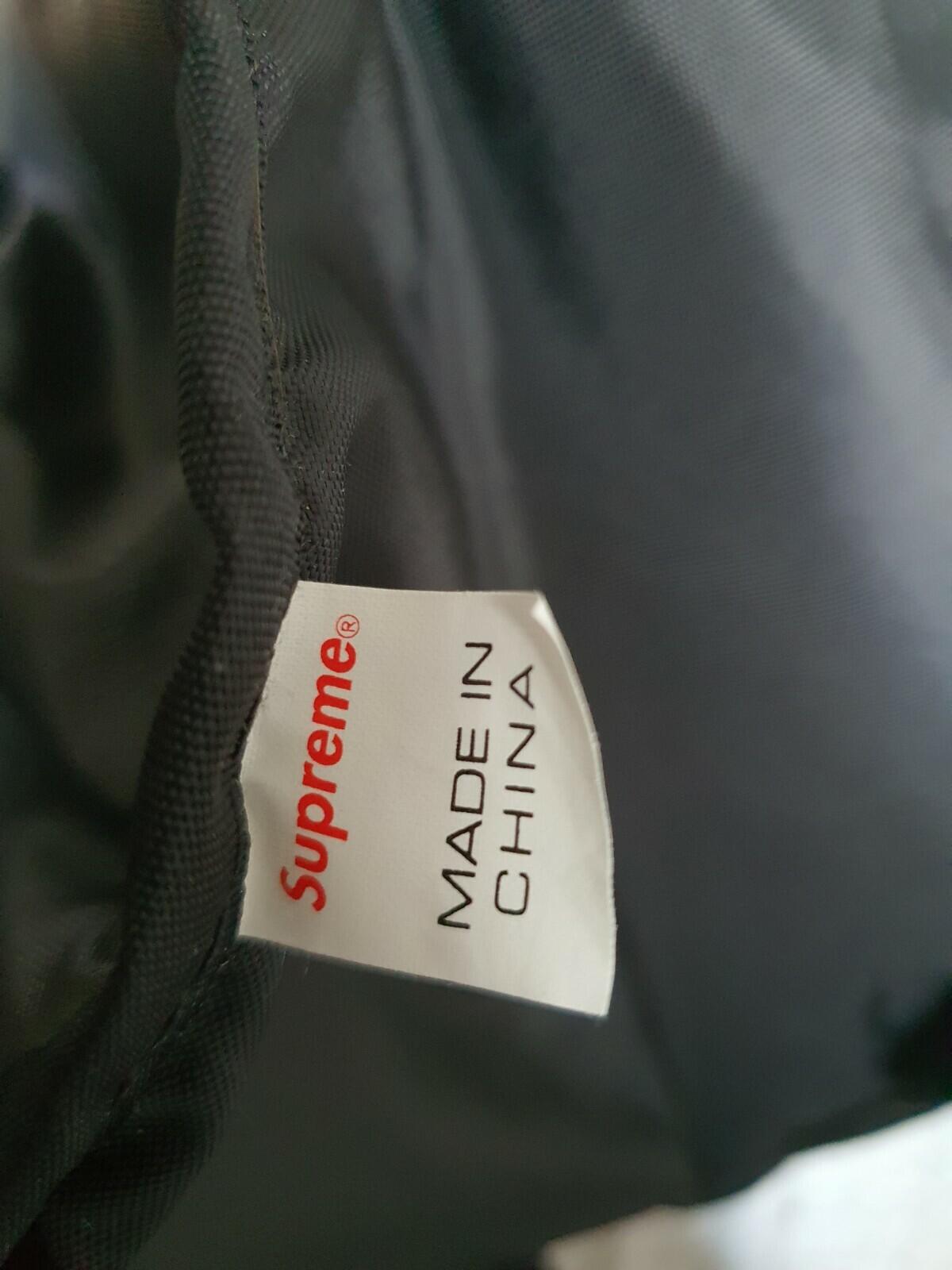 FW14 Supreme Hi Vis black duffle bag box logo Cordura messenger reflective Rare