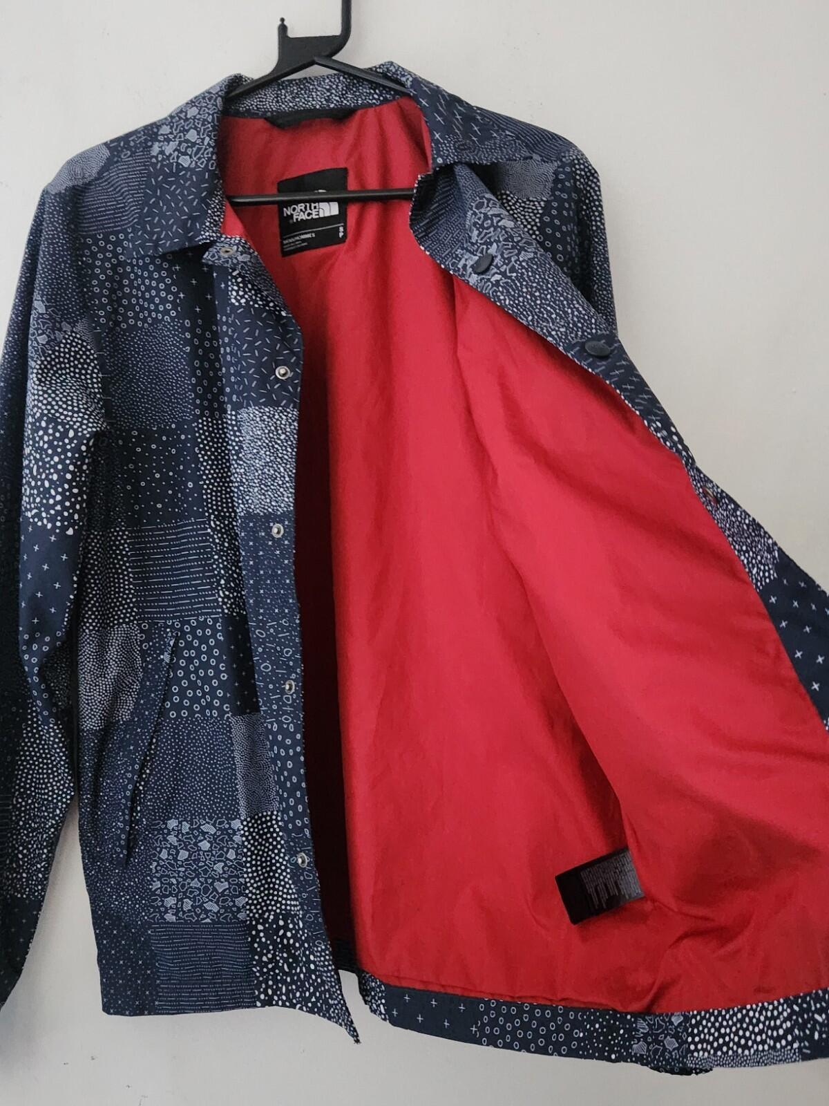 THE NORTH FACE Patchwork Coach Jacket Windwall Light Summer Navy S Small TNF