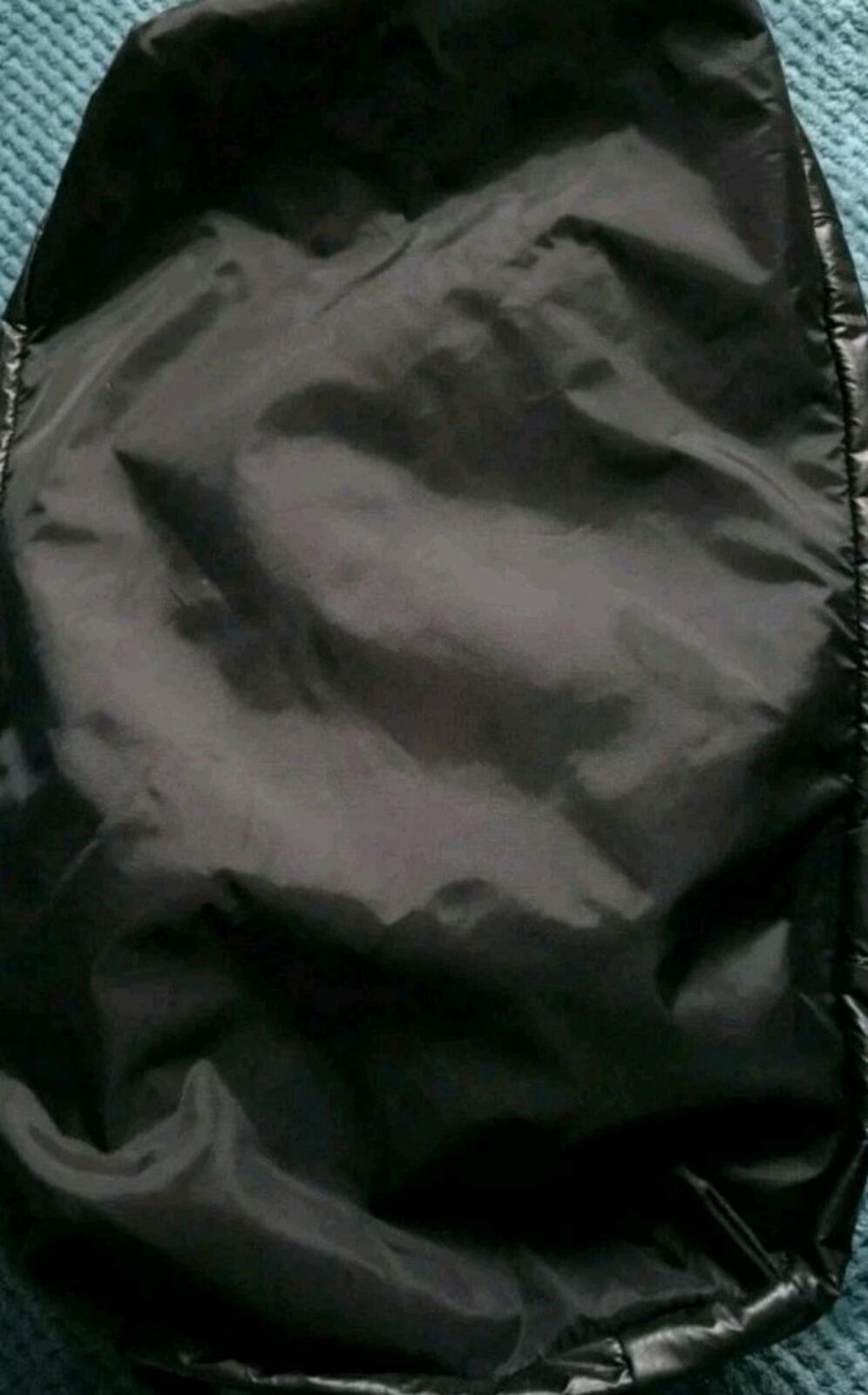 FW17 Supreme Bolsa de lona de tela Cordura con logotipo de caja, texto reflectante, bolsa de viaje negra