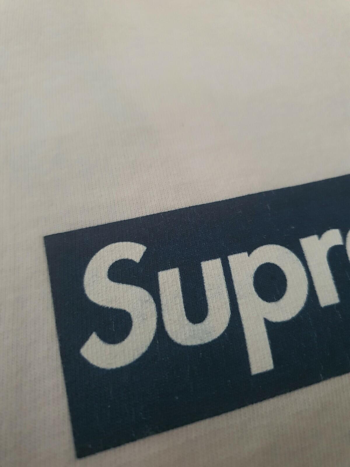 SS15 Supreme New York Yankees Box Logo Tee White Size S