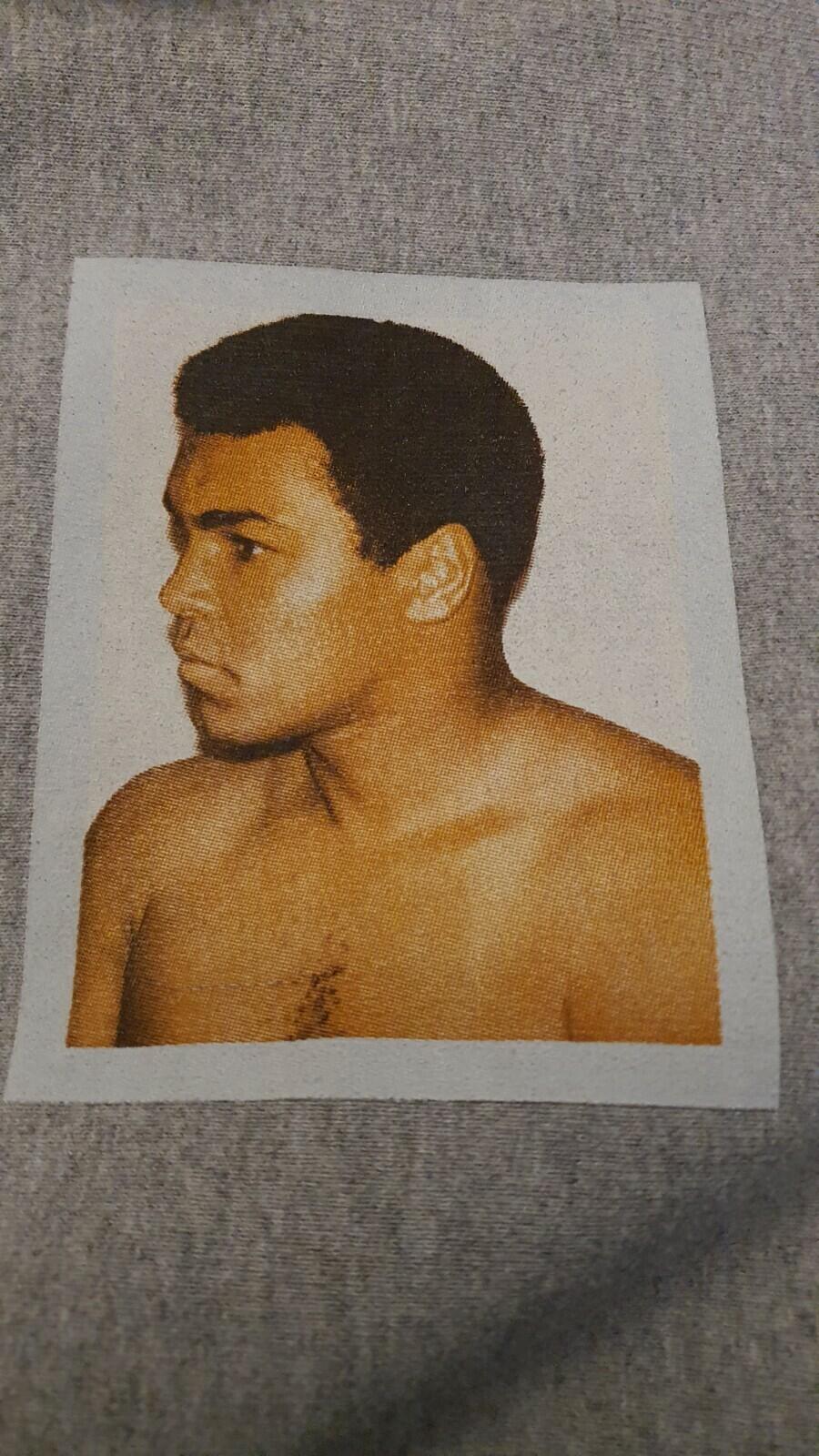 SS16 Supreme AliWarhol Hooded Sweatshirt Heather Grey Größe M Muhammad Ali