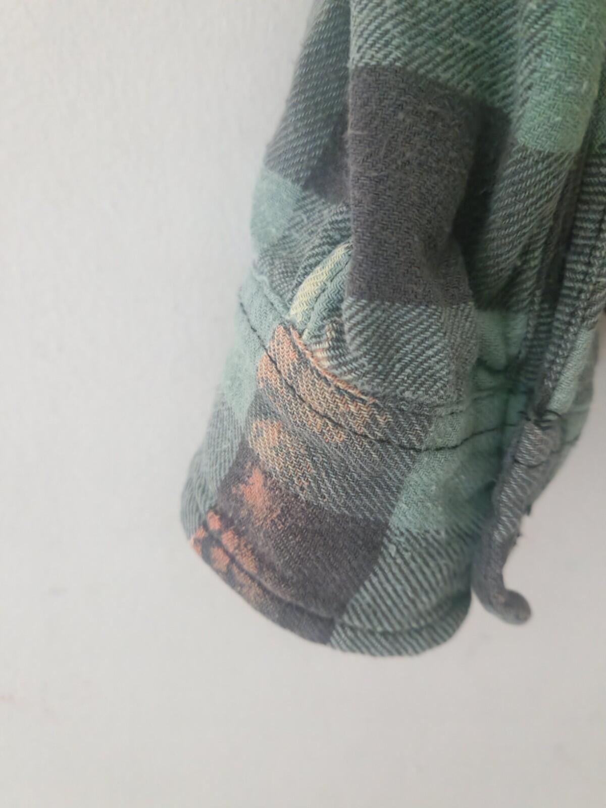 FW17 Supreme Hooded Buffalo Flannel Plaid Shirt Blue Green Red Yellow Size M