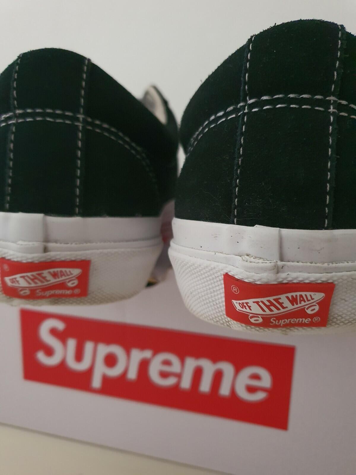 SS18 Supreme x Vans Sid Pro Turnschuhe Wildleder Schwarz