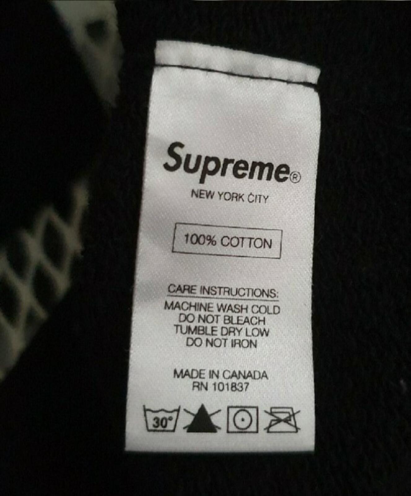 SS15 Supreme x Undercover Teddy Bear black crewneck