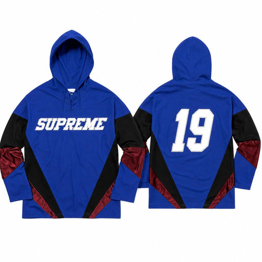 FW17 Supreme Hockey Jersey Blue Size L