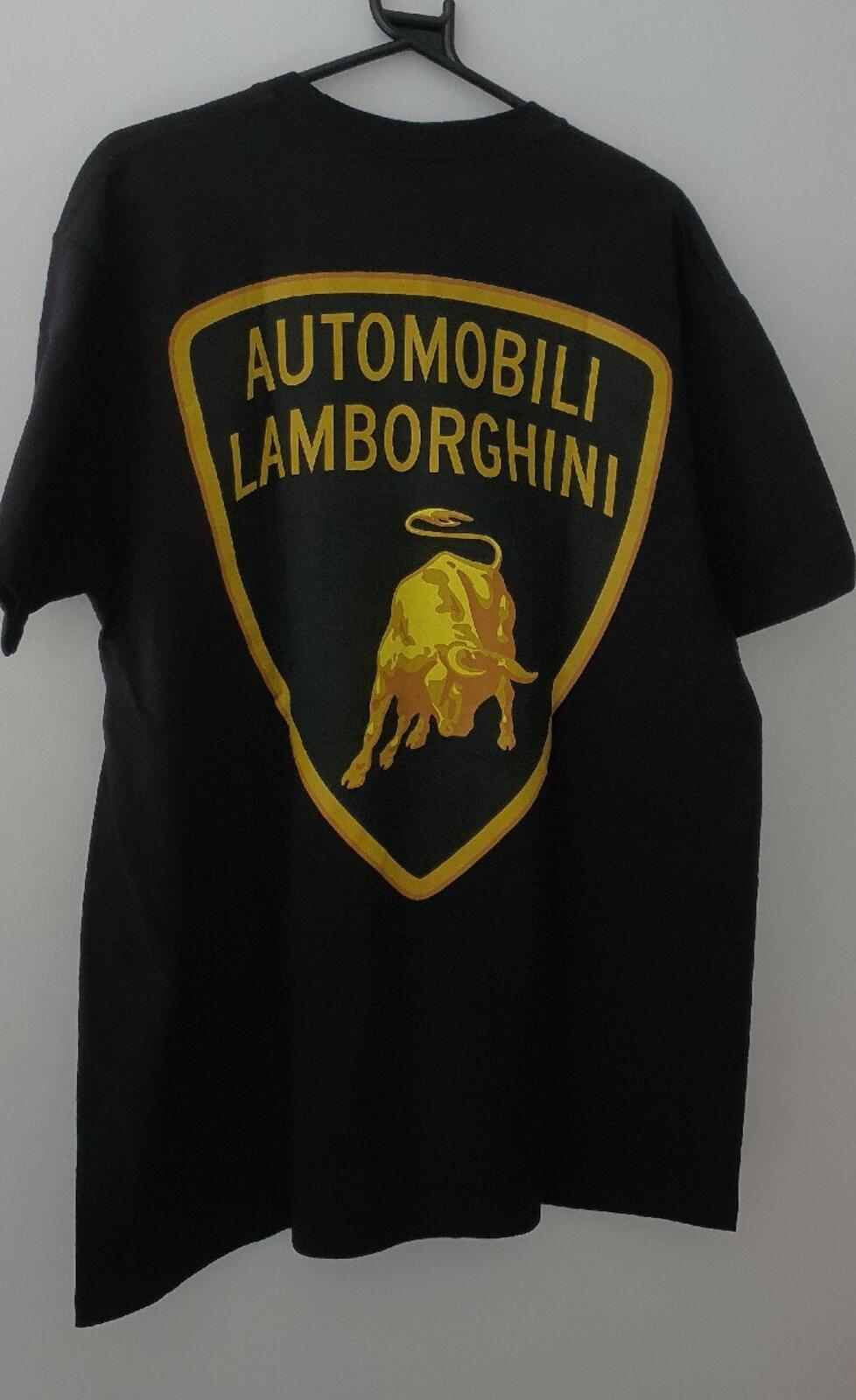 SS20 Supreme Automobili Lamborghini Tee size M Medium black T-shirt Bull
