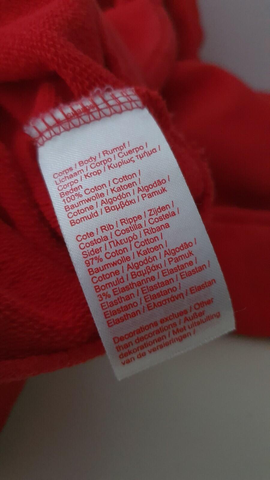 SS18 Supreme x Lacoste Hooded Sweatshirt Red Size S