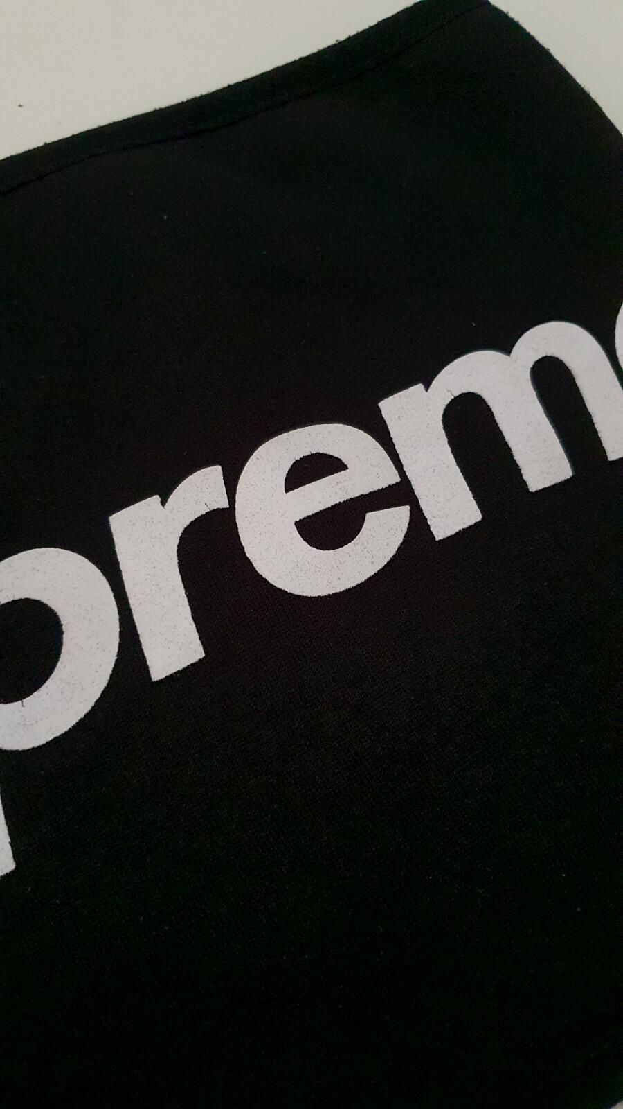 FW15 Supreme fleece neck gaiter black neck warmer Accessory Rare
