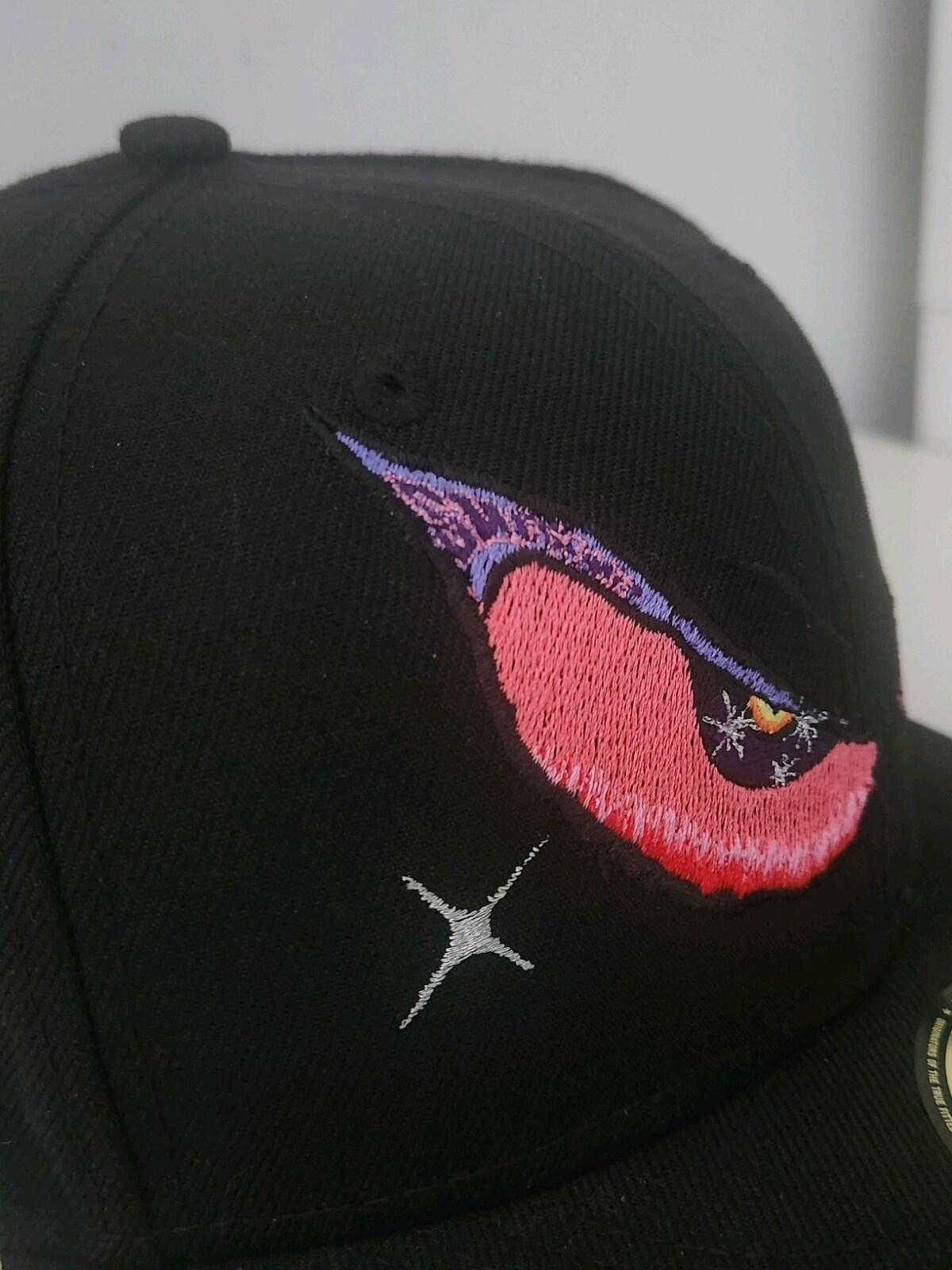 FW21 Supreme Eyes New Era Hat 7 1/2 Black Cap Embroidered Artwork By AOI