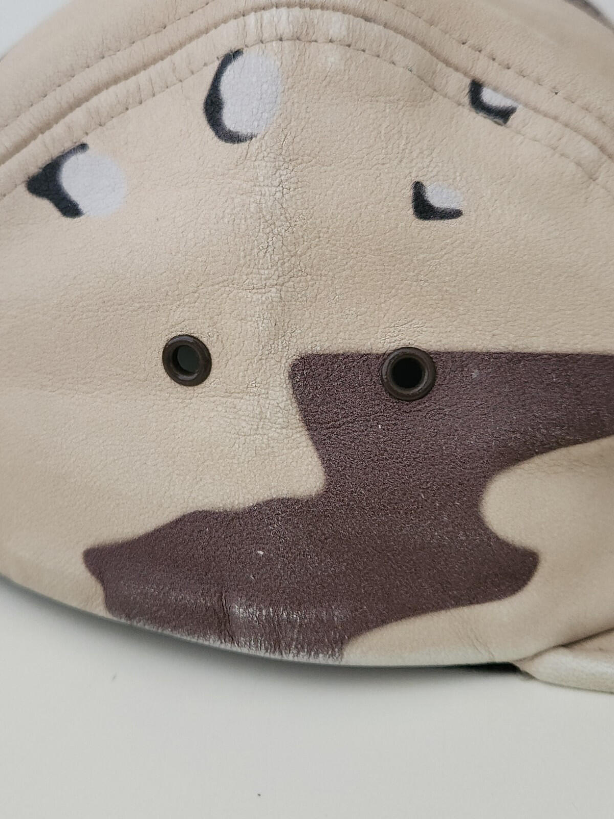 SS17 Supreme Leather Camp Cap Desert Camo Hut Rotes Box Logo Made In U.S.A