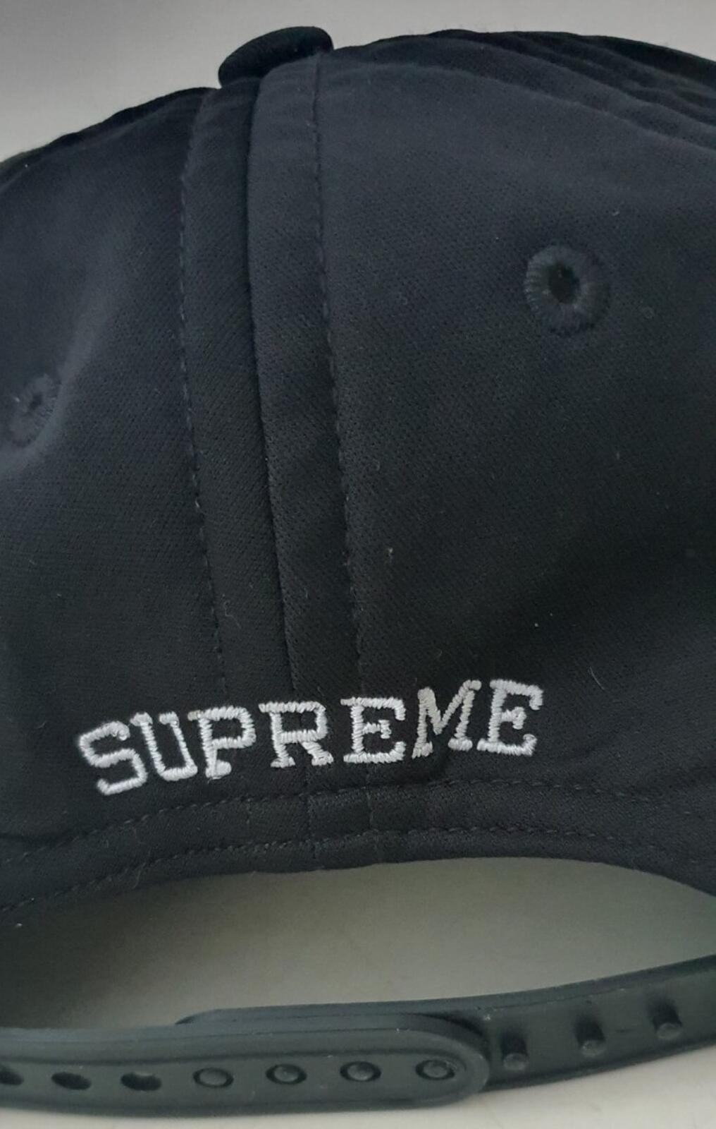 FW17 Supreme High Protein black 5-panel hat cap dog