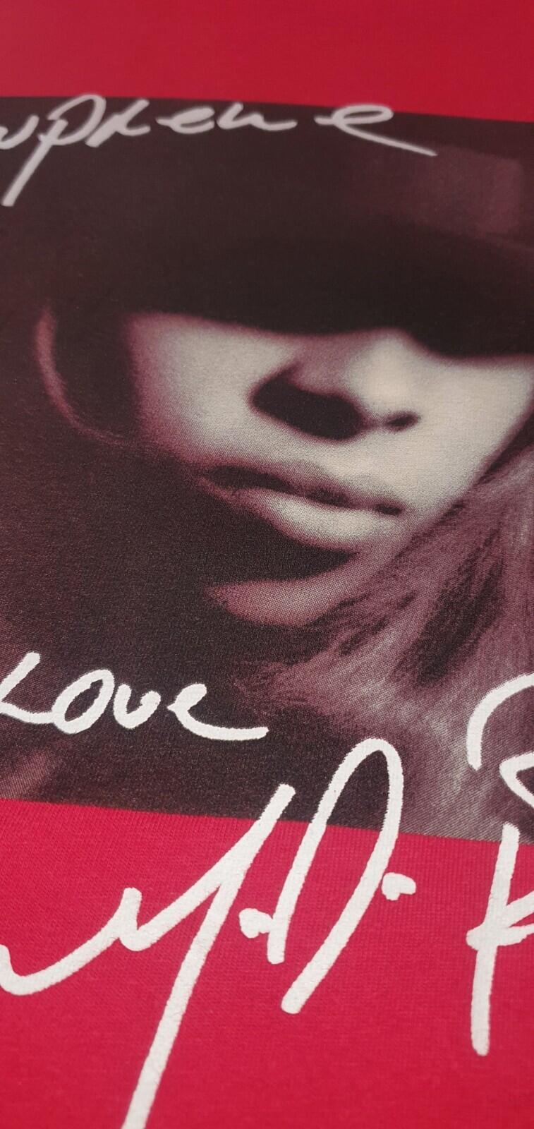 FW19 Supreme Mary J. Blige red Tee size M medium T-shirt American Singer