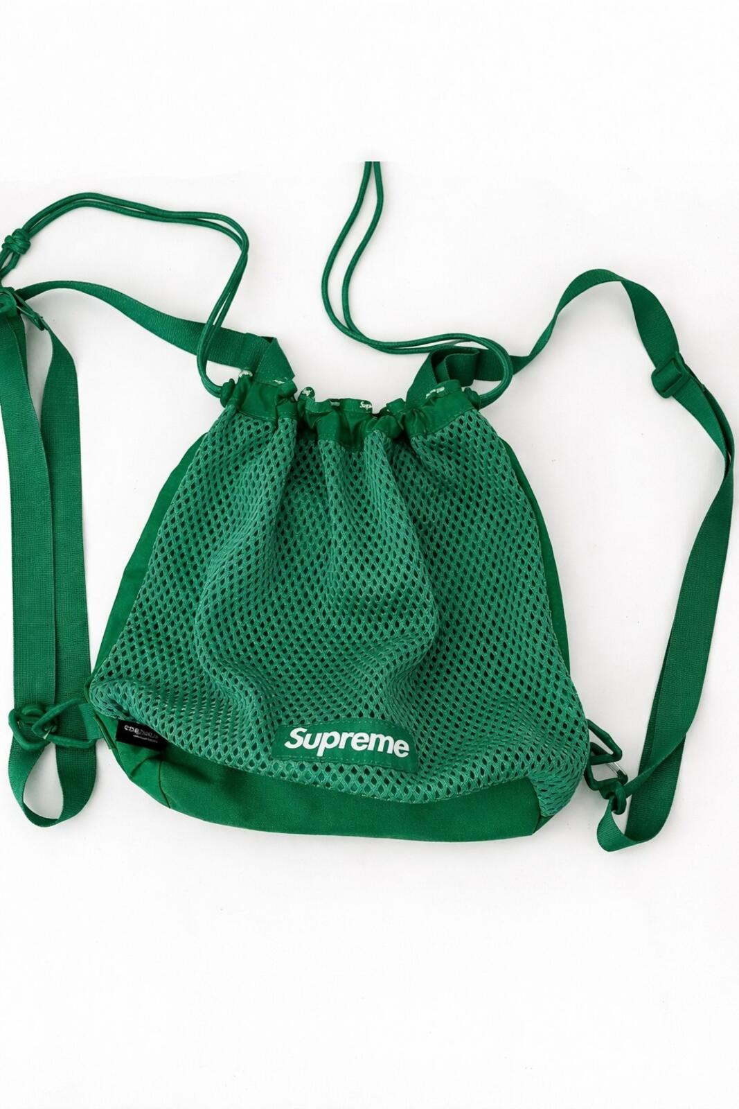 SS23 Supreme Mesh Small Backpack Bag Green 10L