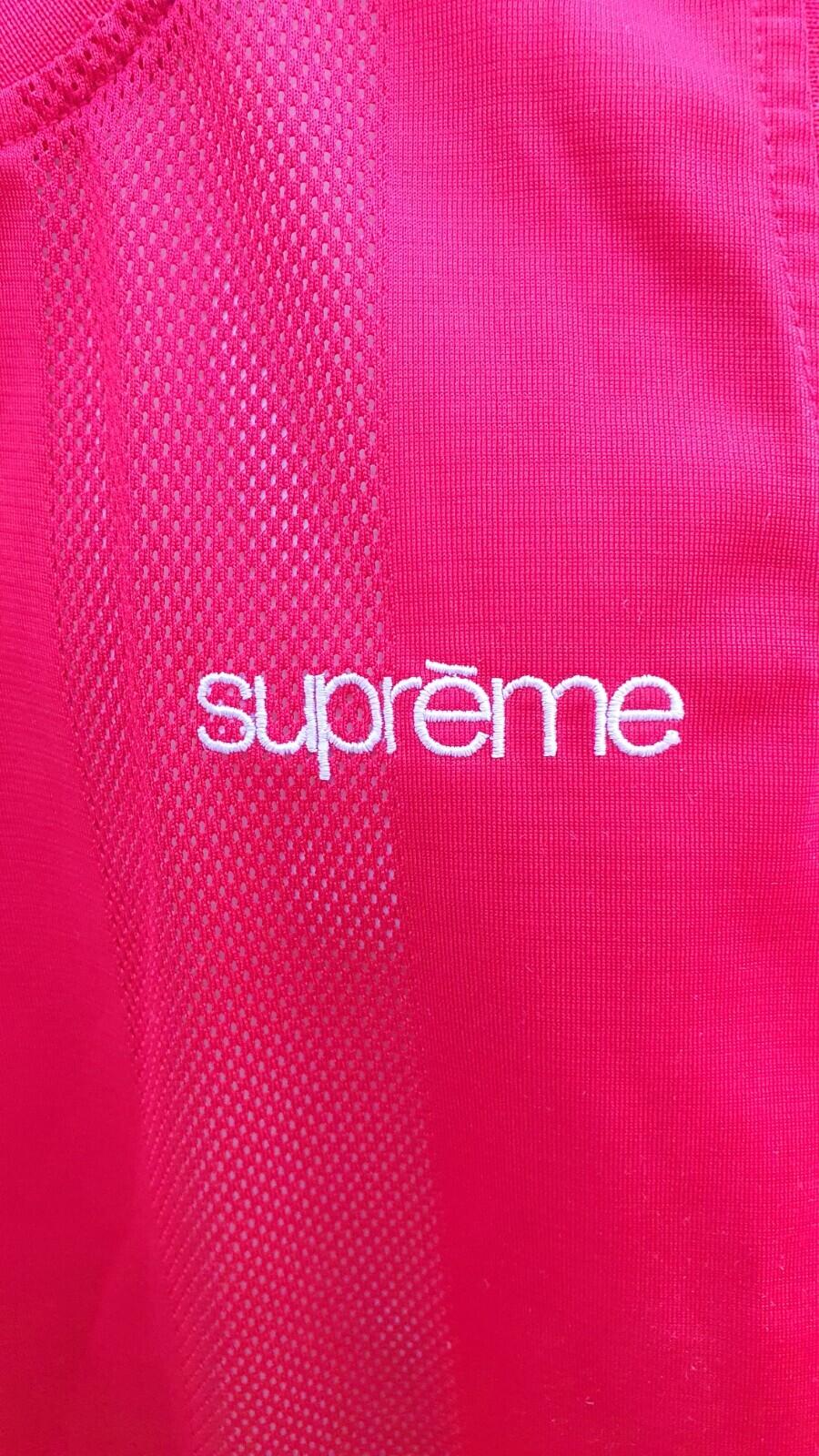 SS16 Supreme Mesh Stripe Tank Top small Red sleeveless size M medium