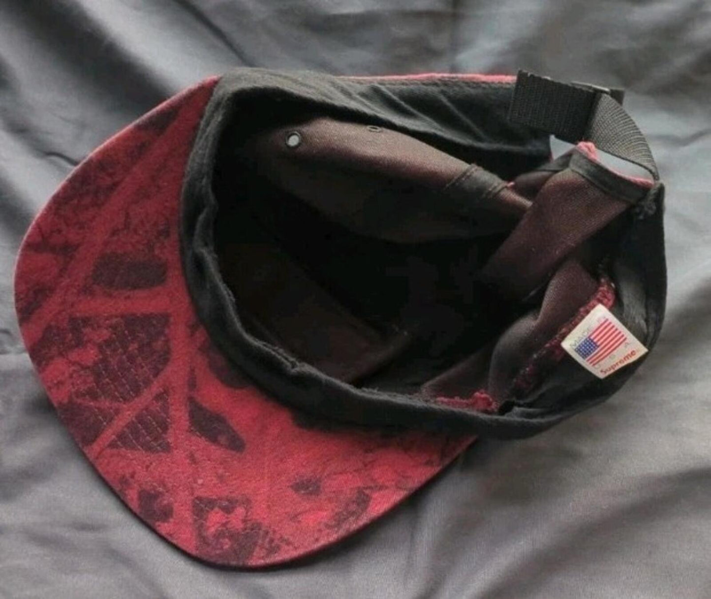 Gorra de campamento Supreme True Timber FW15 roja