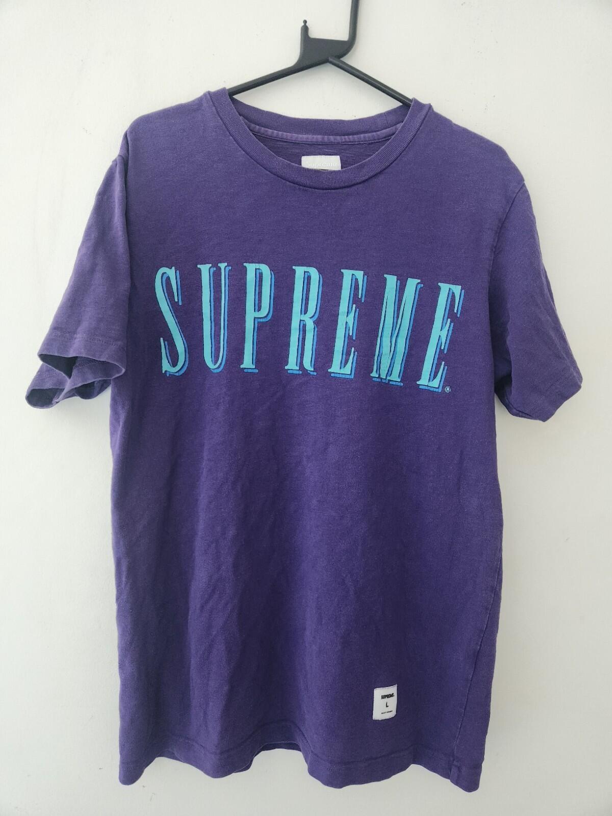 SS16 Supreme Sports tee Size L Large Purple T-shirt