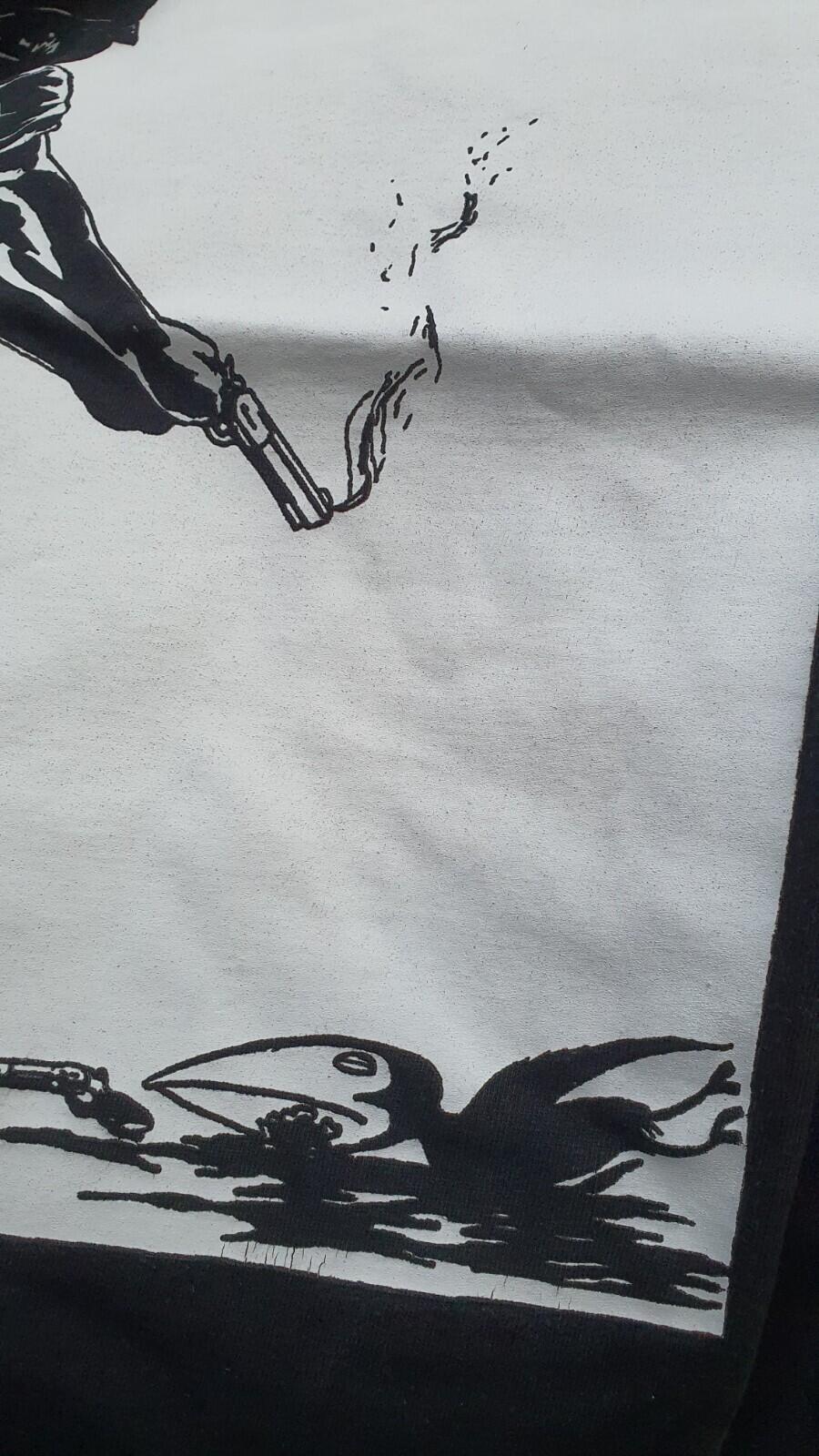 FW14 Supreme x Raymond Pettibon Bang tee black T-shirt