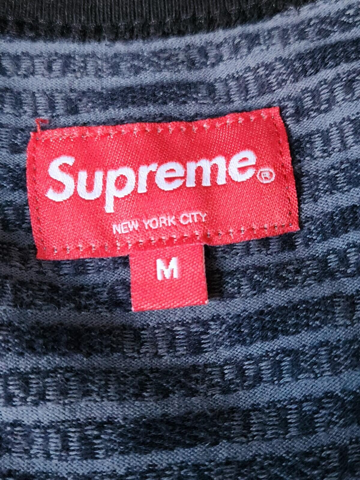 SS23 Supreme Patchwork Jacquard L/S sleeve M Medium Jumper Crewneck L Large