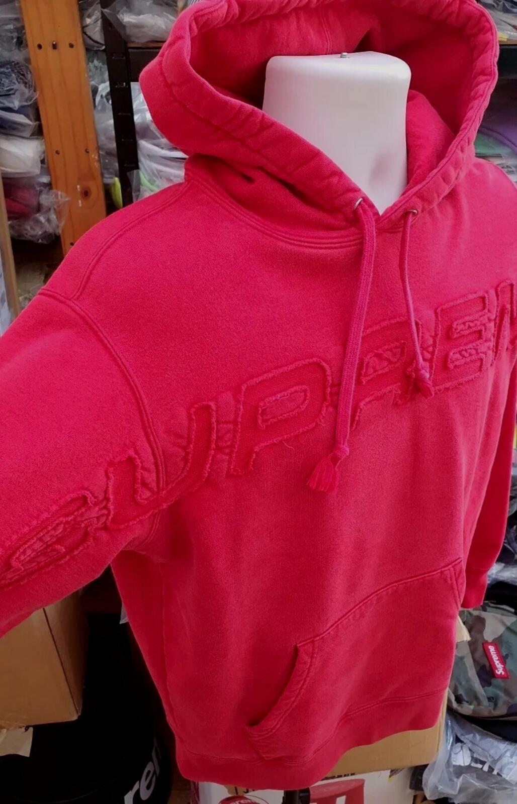 SS19 Supreme Set In Hooded Sweatshirt roter Hoodie Größe S small