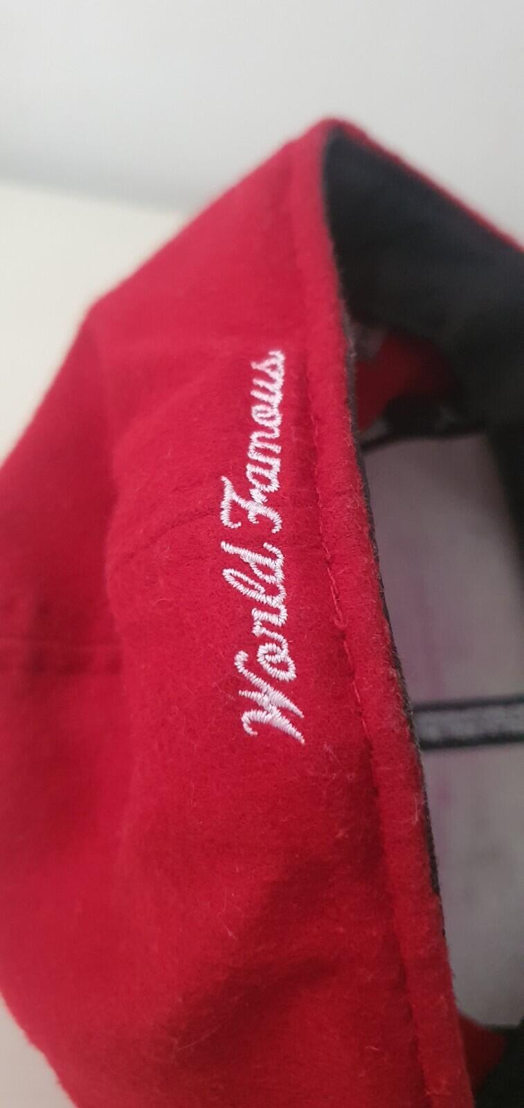 FW11 Supreme Loro Piana Box Logo New Era Red Wool size 7 5/8