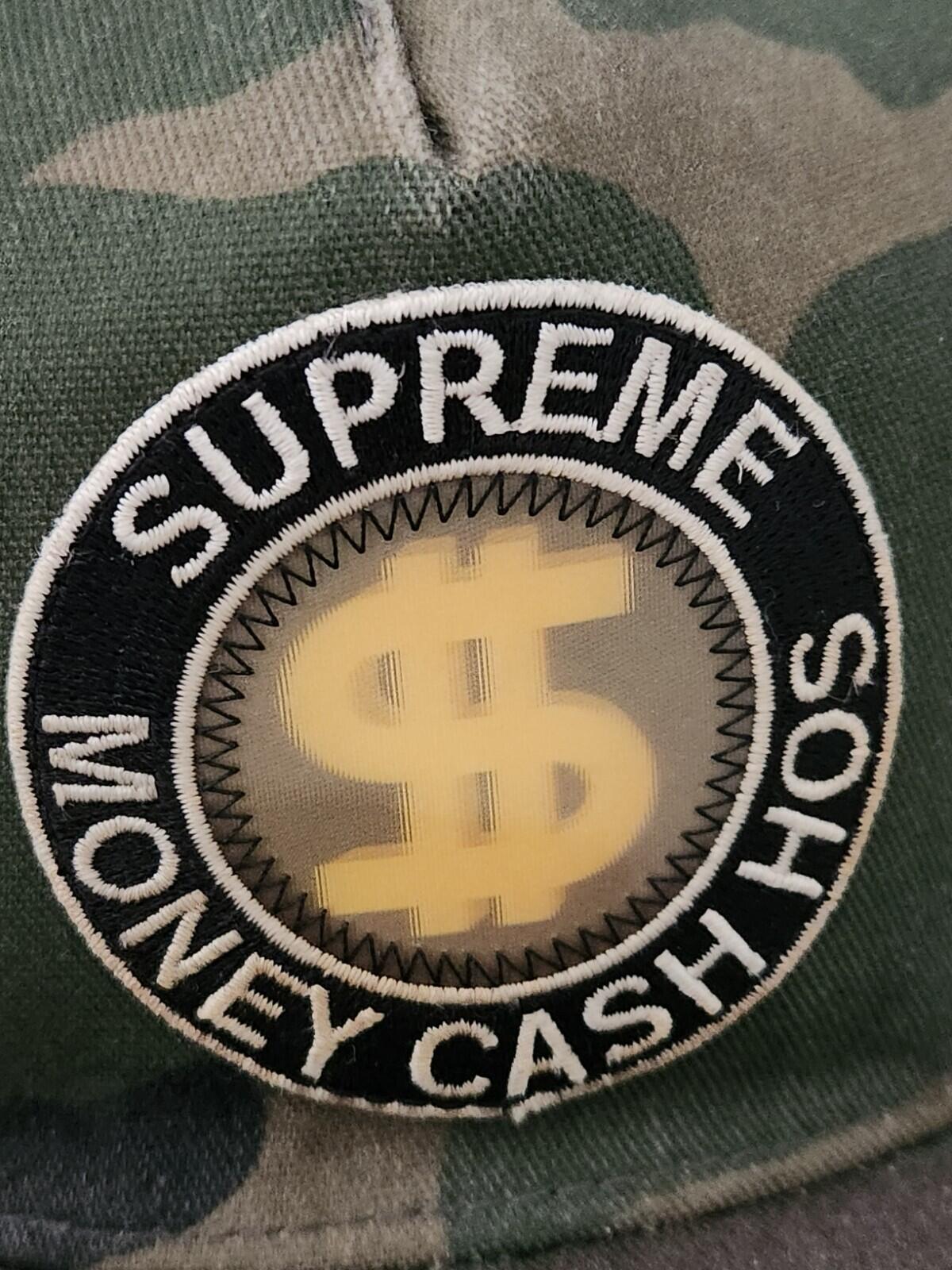 FW13 Supreme Money Cash Hoes Starter 5-panel Camo cap vintage holographic 2013