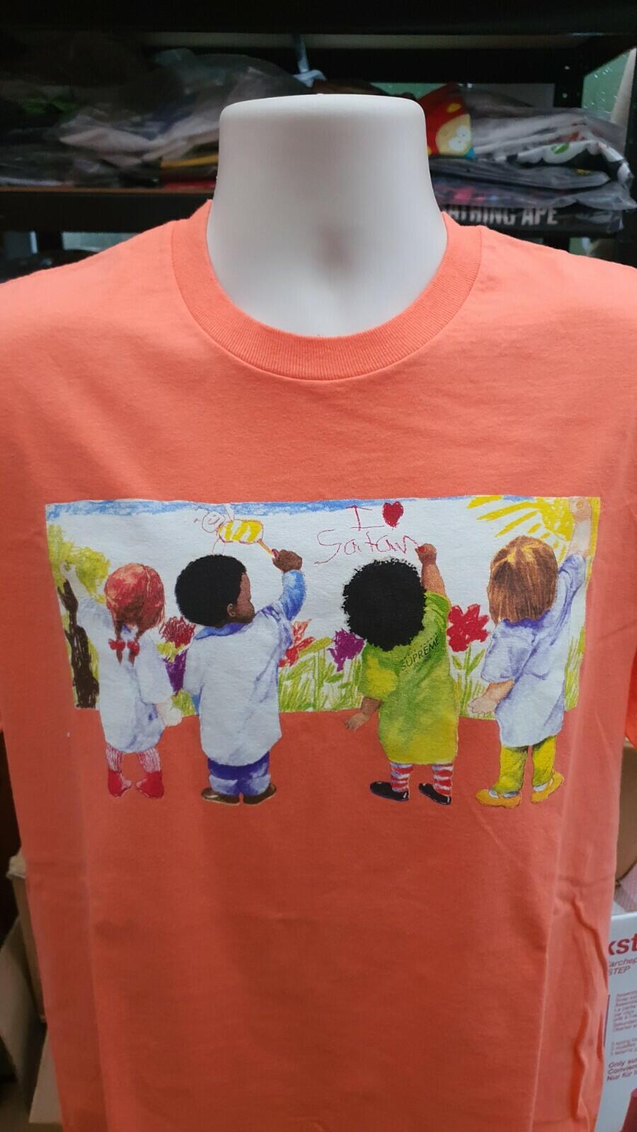 SS19 Supreme Kids Tee Orange Size M