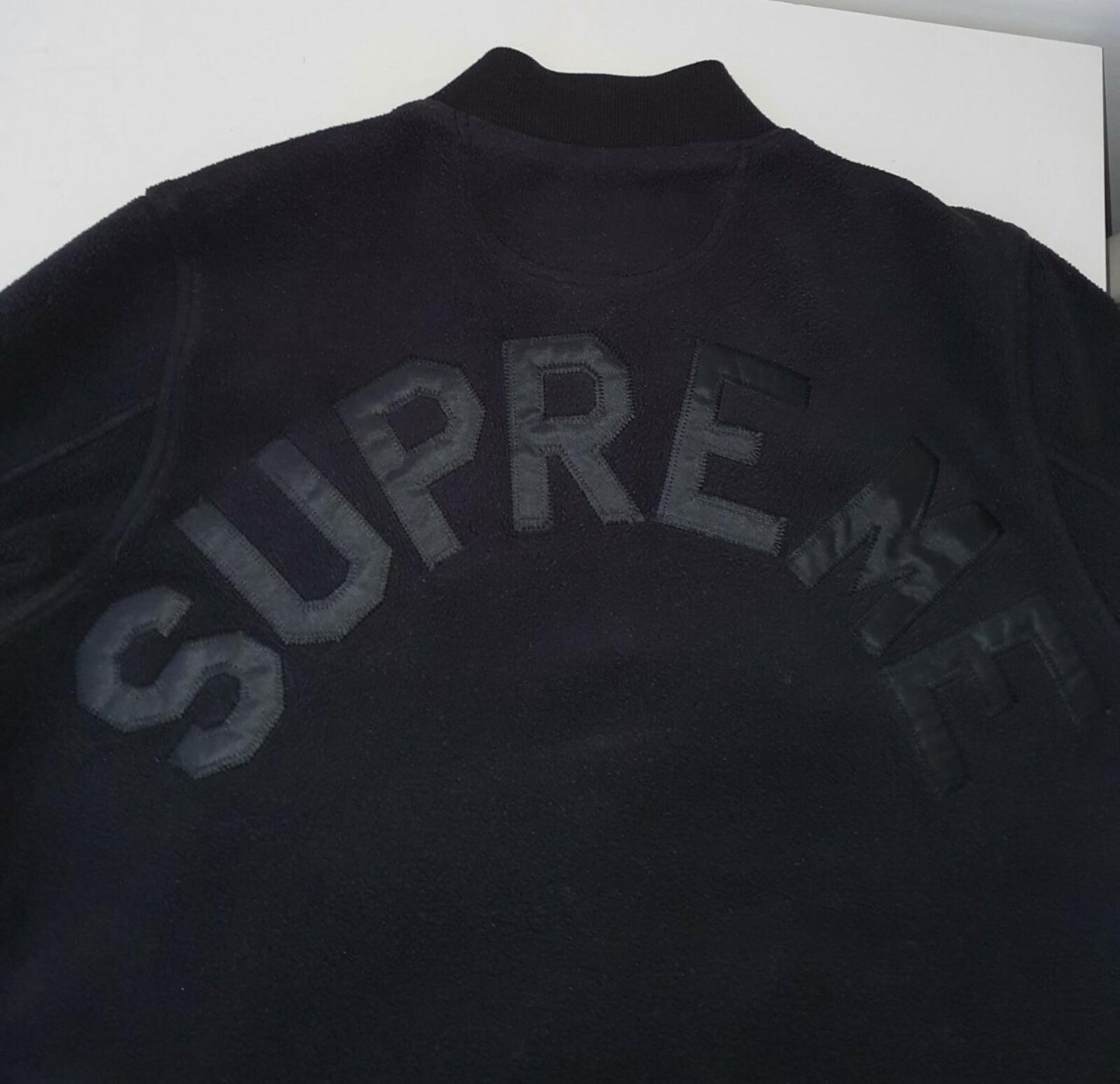 FW14 Supreme Polartec Varsity Bomber Jacket size M medium