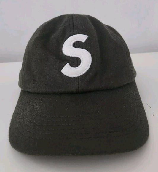Gorra FW21 Supreme Loro Piana Lana S Logo 6 paneles Oliva Sombrero Tejido Italiano